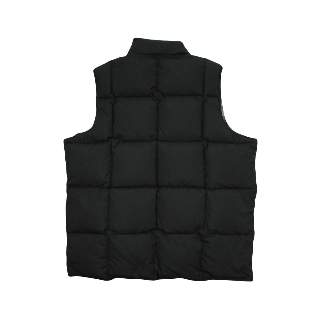 2000s Stussy Reversible Plaid Puffer Vest M
