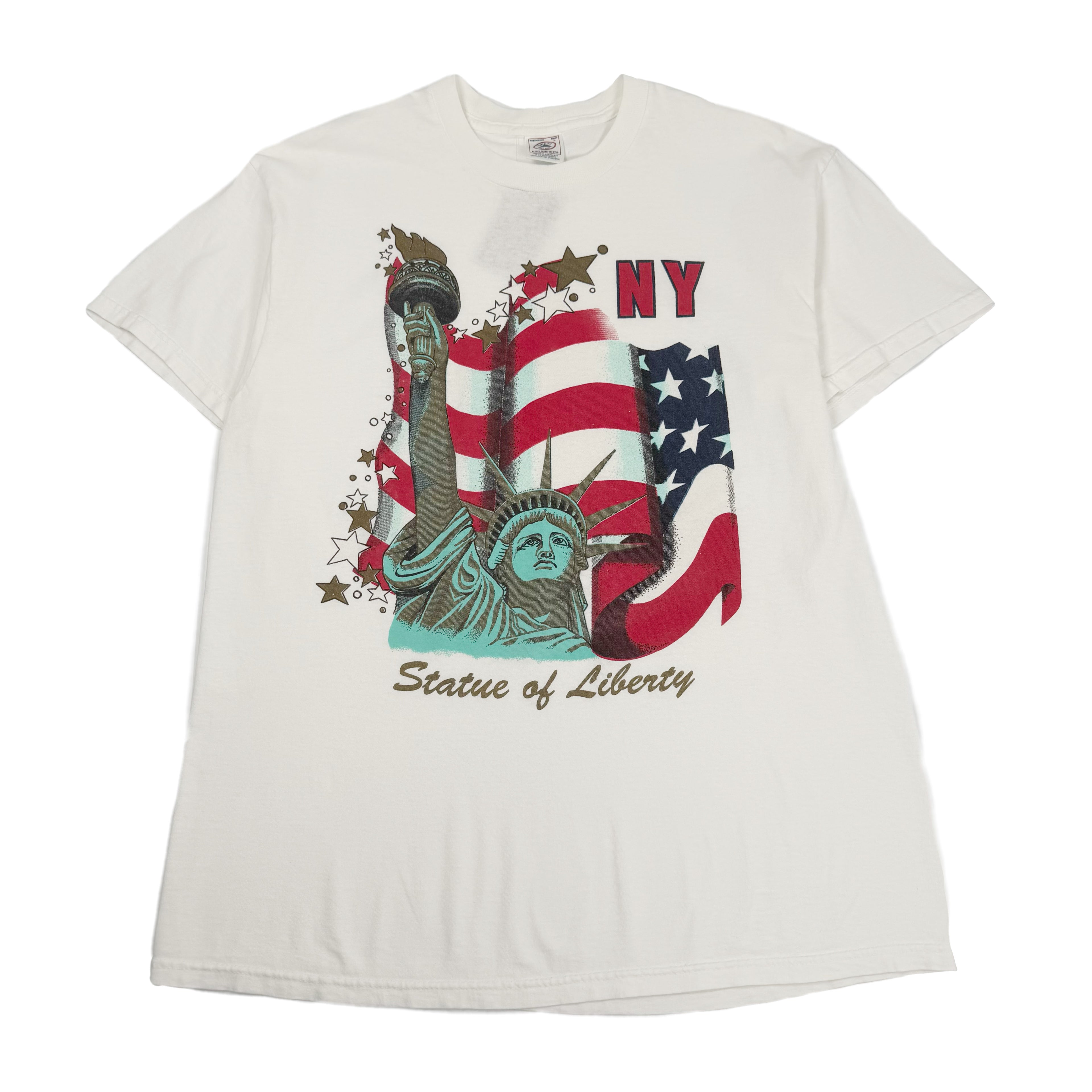 Vintage New York Statue Of Liberty Graphic Tee L