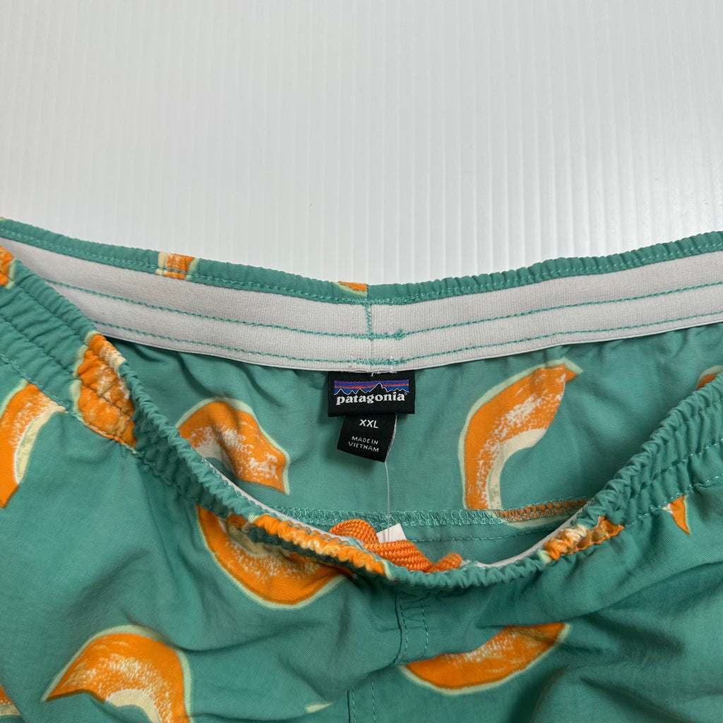 Patagonia Cantaloupe Pattern Athletic Shorts XXL