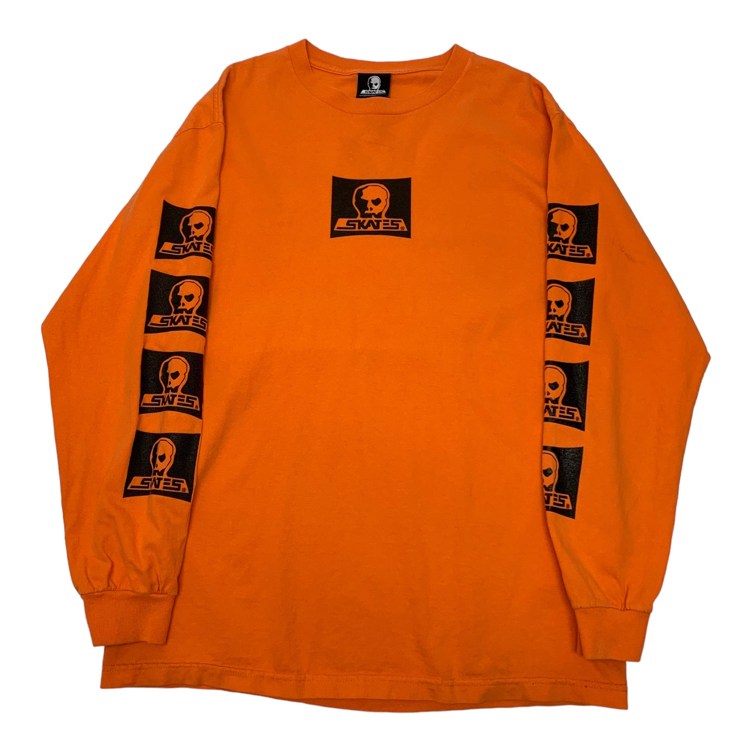 Vintage Skates Skulls Orange LS L