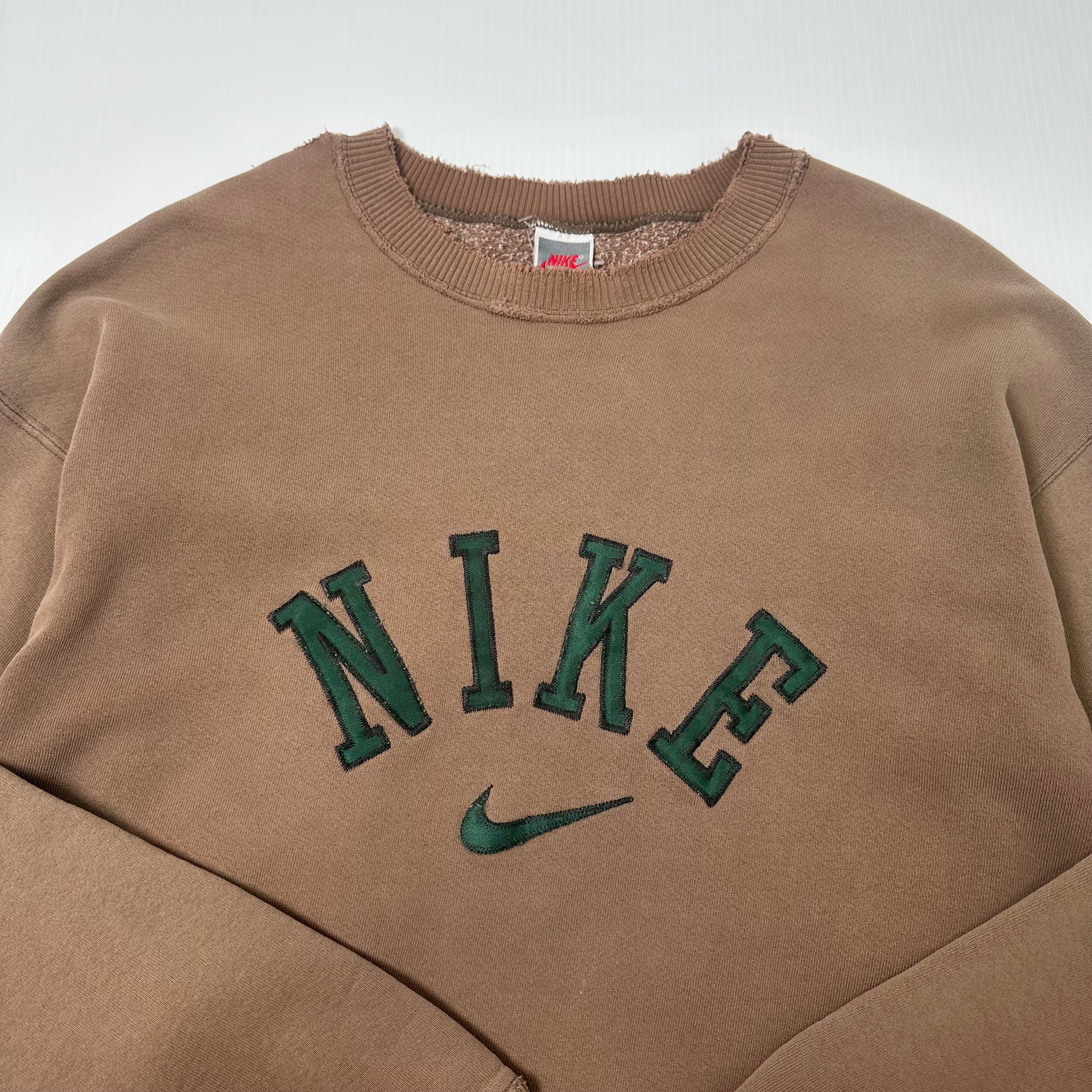 90s Nike Spellout Distressed Crewneck XL