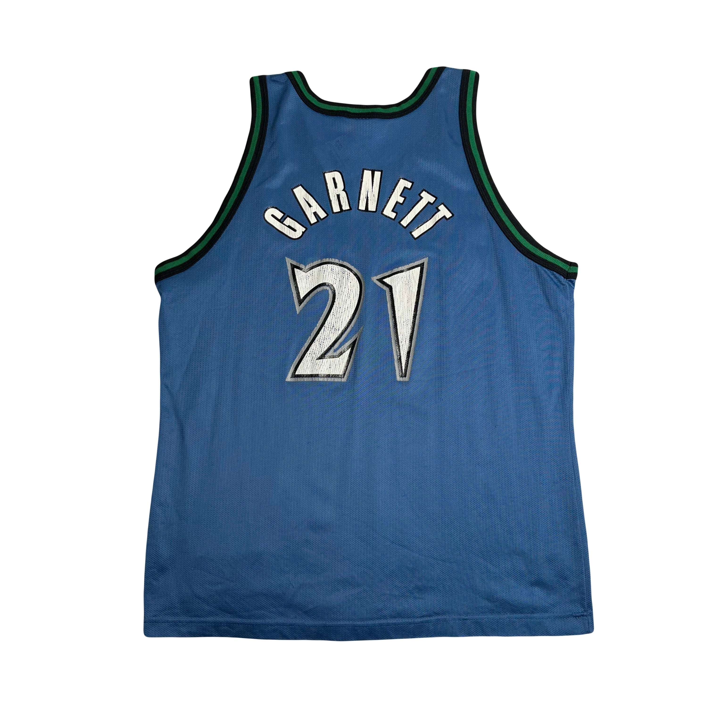 Vintage Champion Minnesota Timberwolves Kevin Garnett Jersey L
