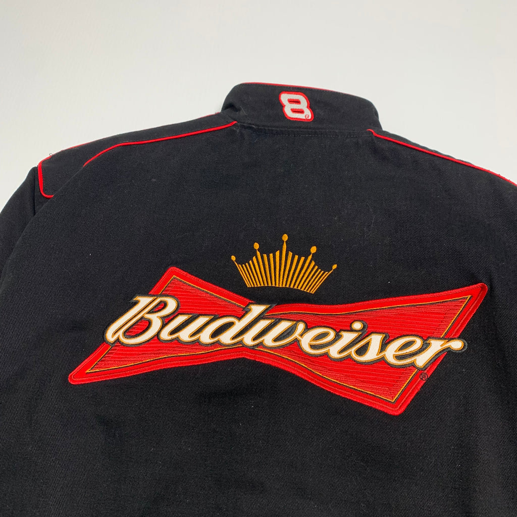 Vintage Jeff Hamilton #8 Budweiser Racing Jacket L