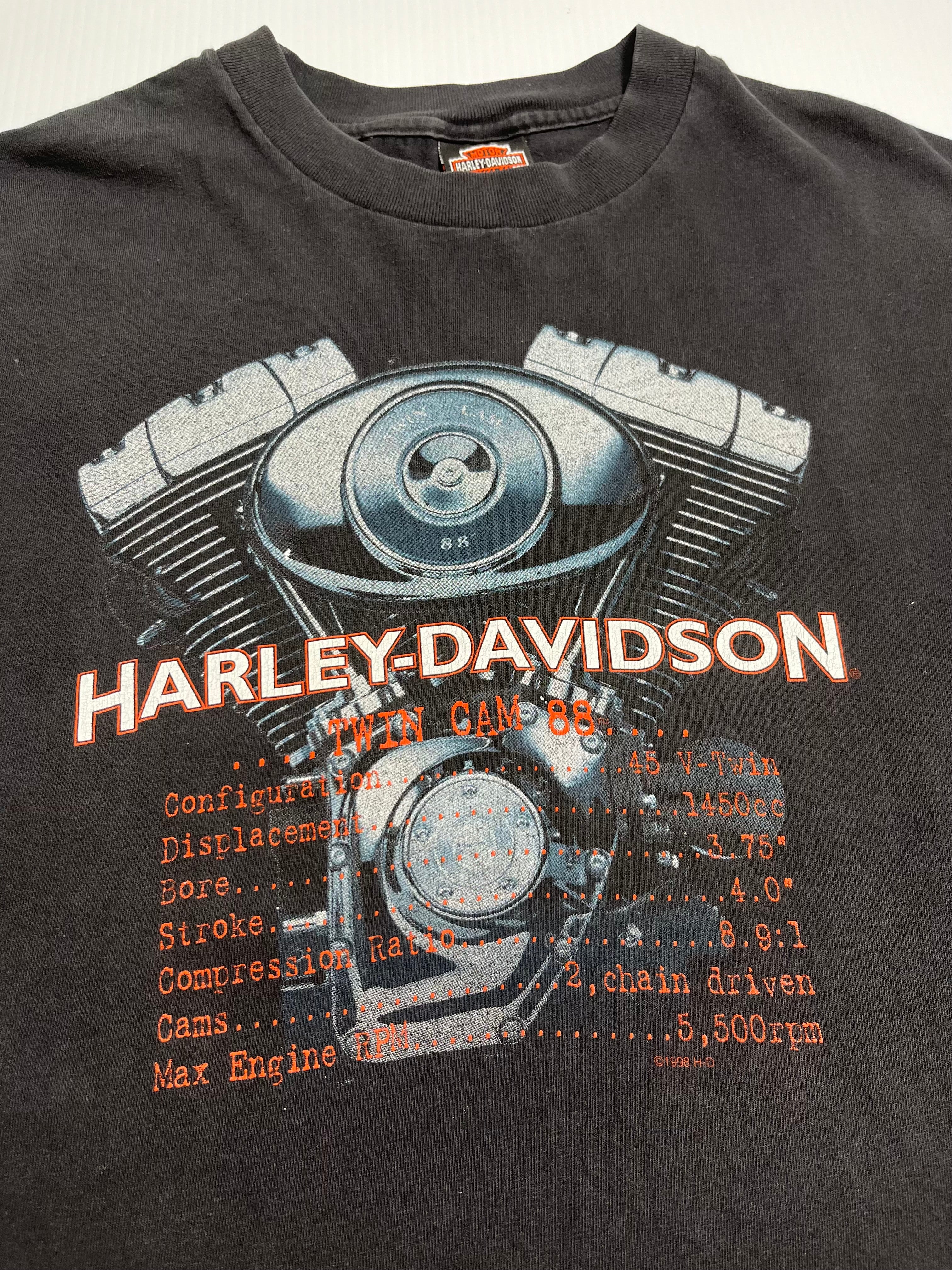 1998 Harley Davidson Twin Cam Langley Tee XL