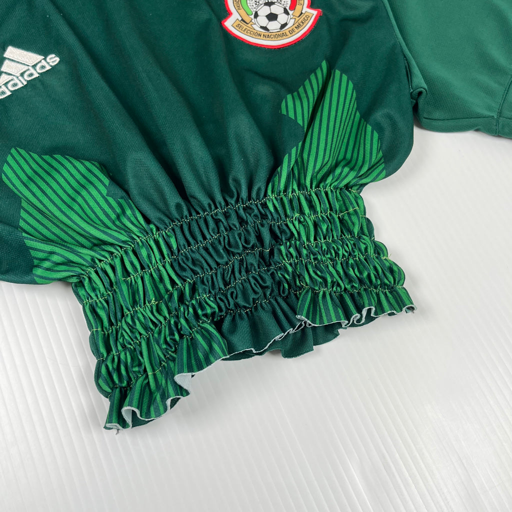 Rework Shirred Adidas Mexico Home Jersey Women's L