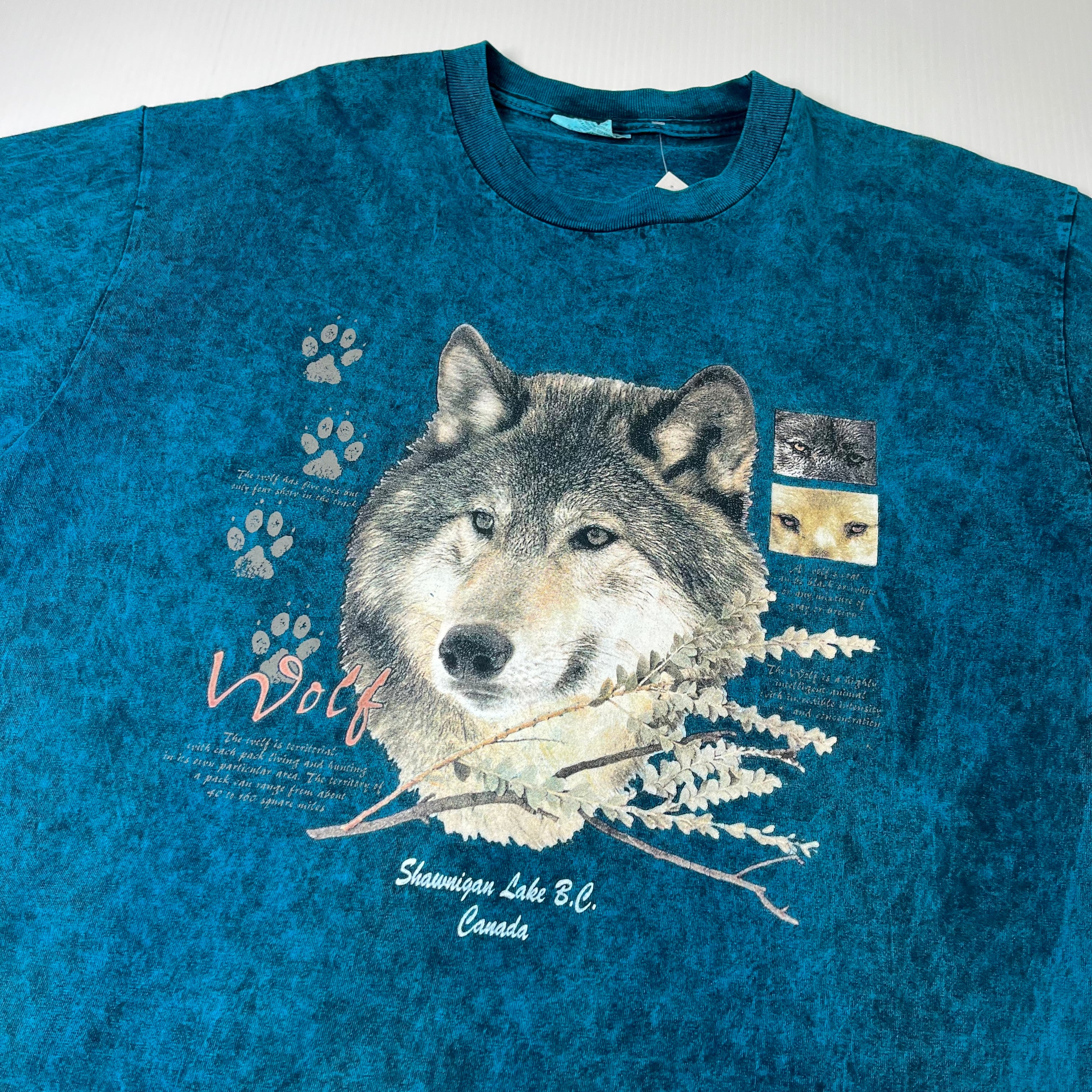 Vintage Wolf Shawnigan Lake Full Print Tee XL