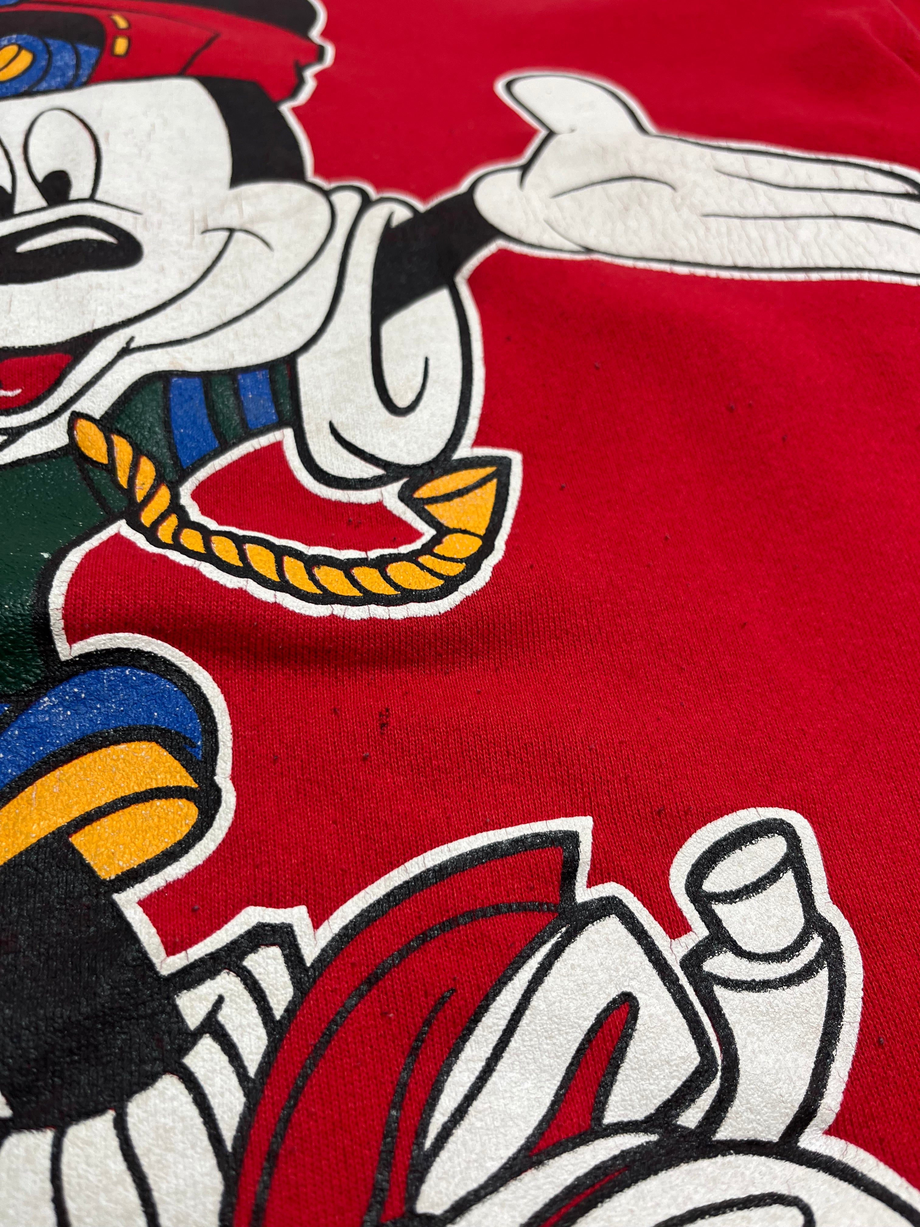 90s Mickey Street Style Graphic Crewneck L