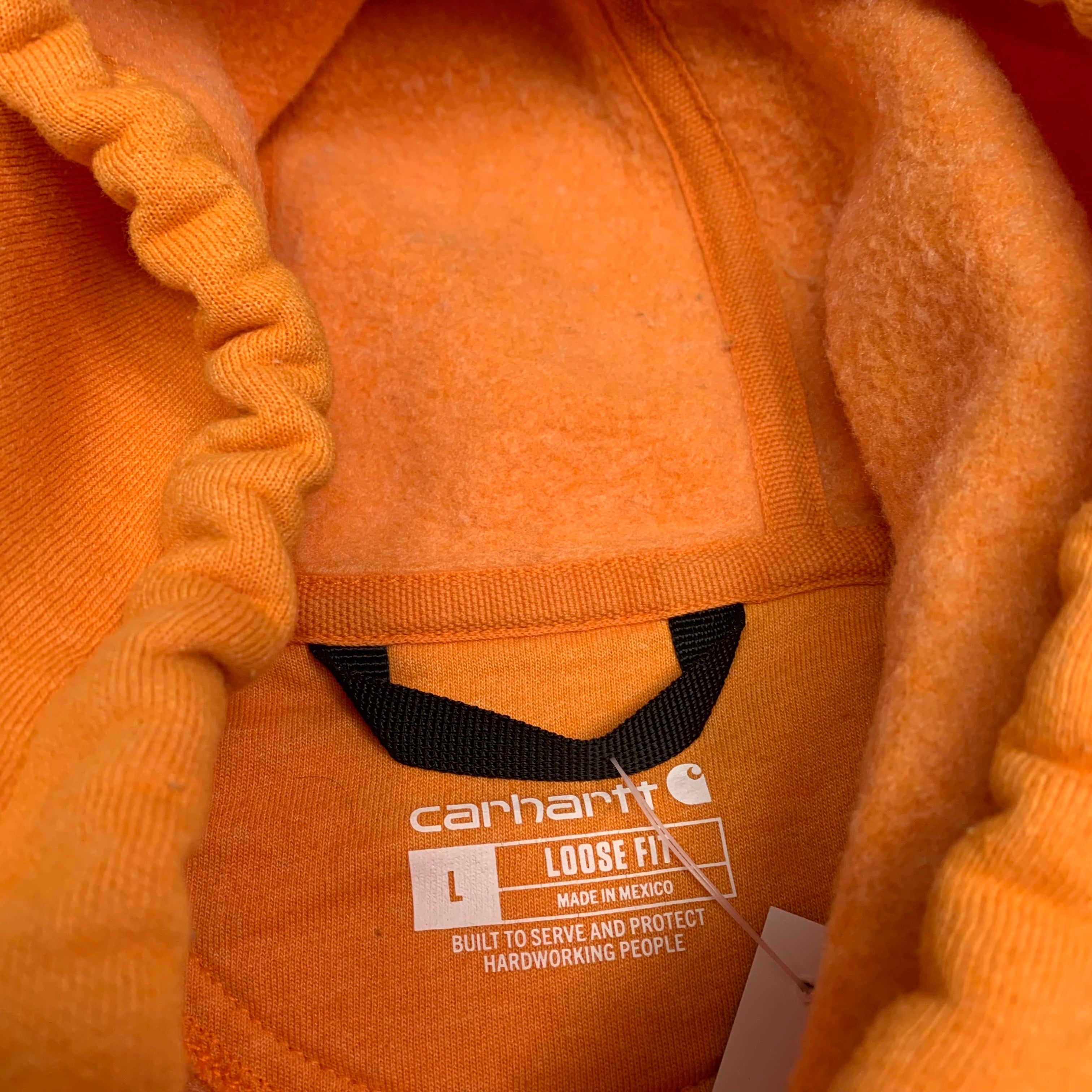 Yellow Carhartt Hoodie L