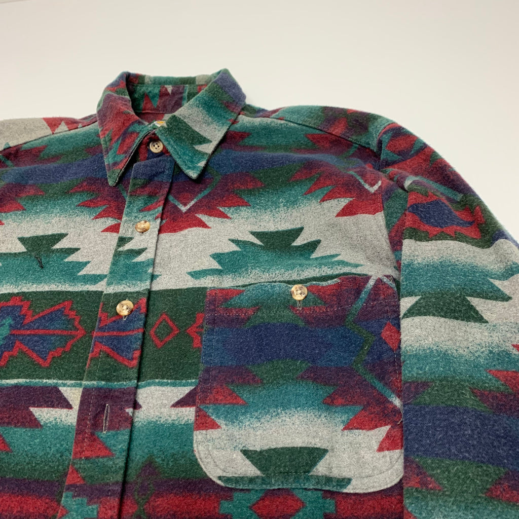 Vintage Cabelas Navajo Button Up M