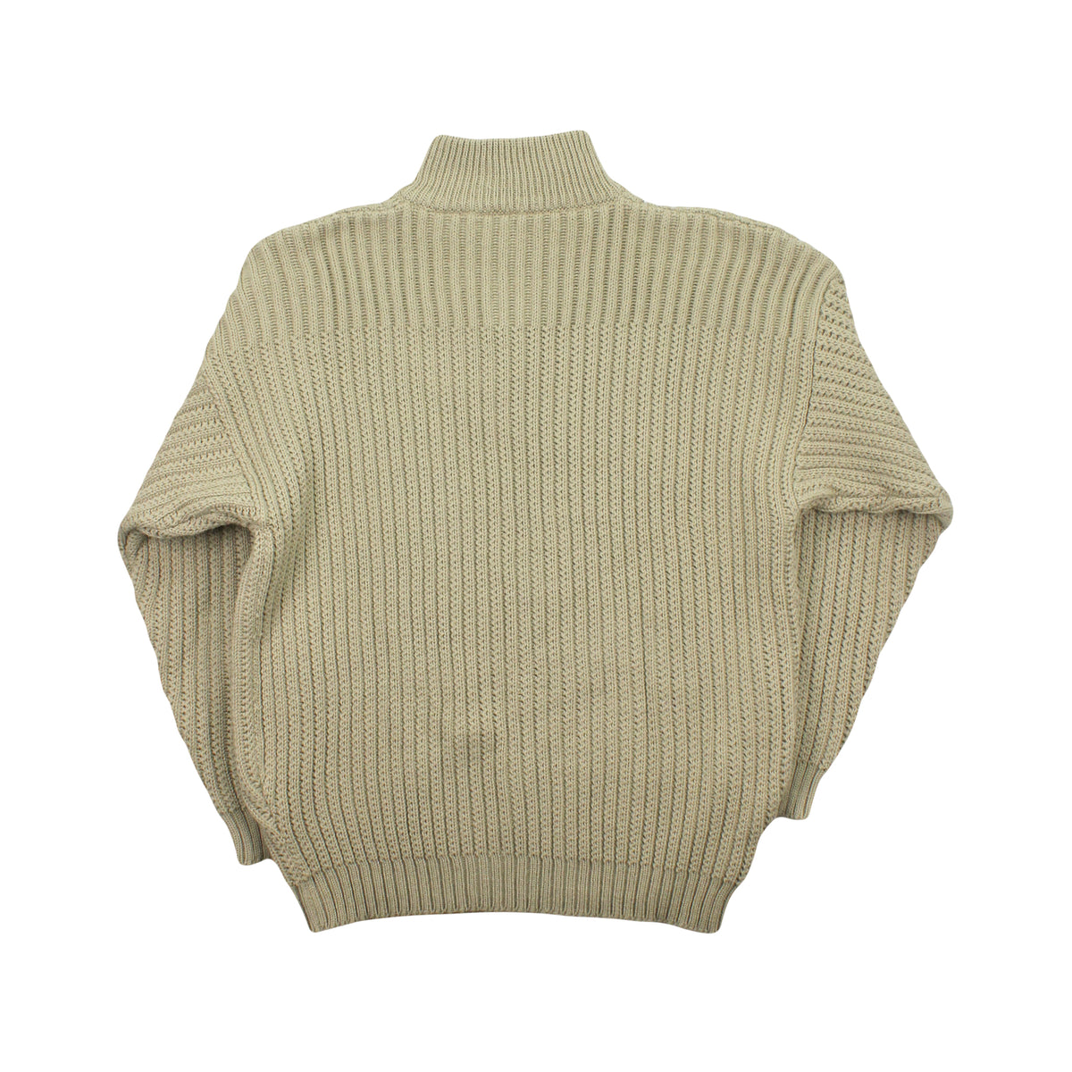 Vintage Brass Plum Ribbed 1/4 Zip Sweater L