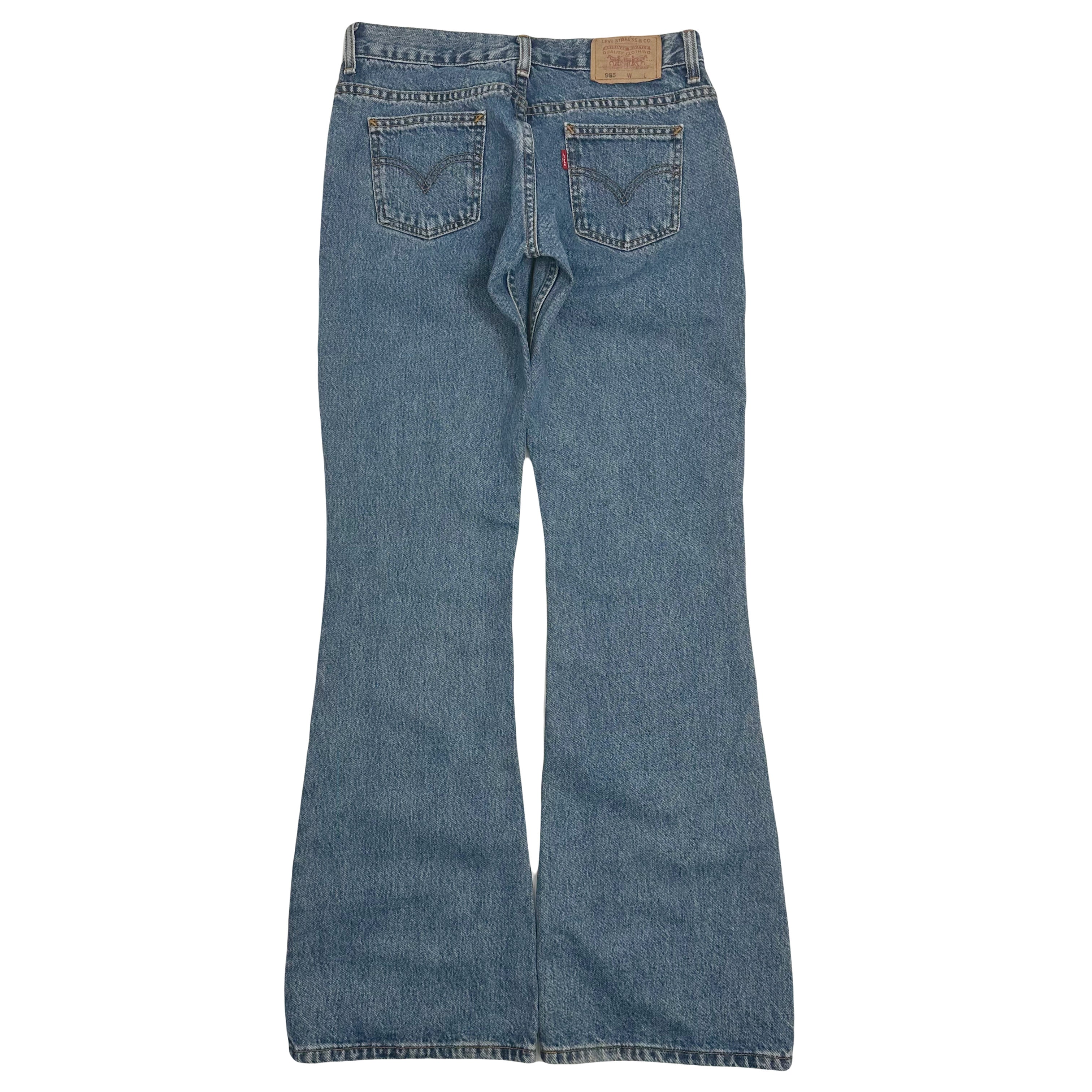 Vintage Levi's 985 Medium Wash Flared Denim 28