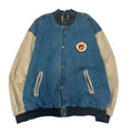 Vintage Vancouver Canucks Patch Denim Bomber Jacket L