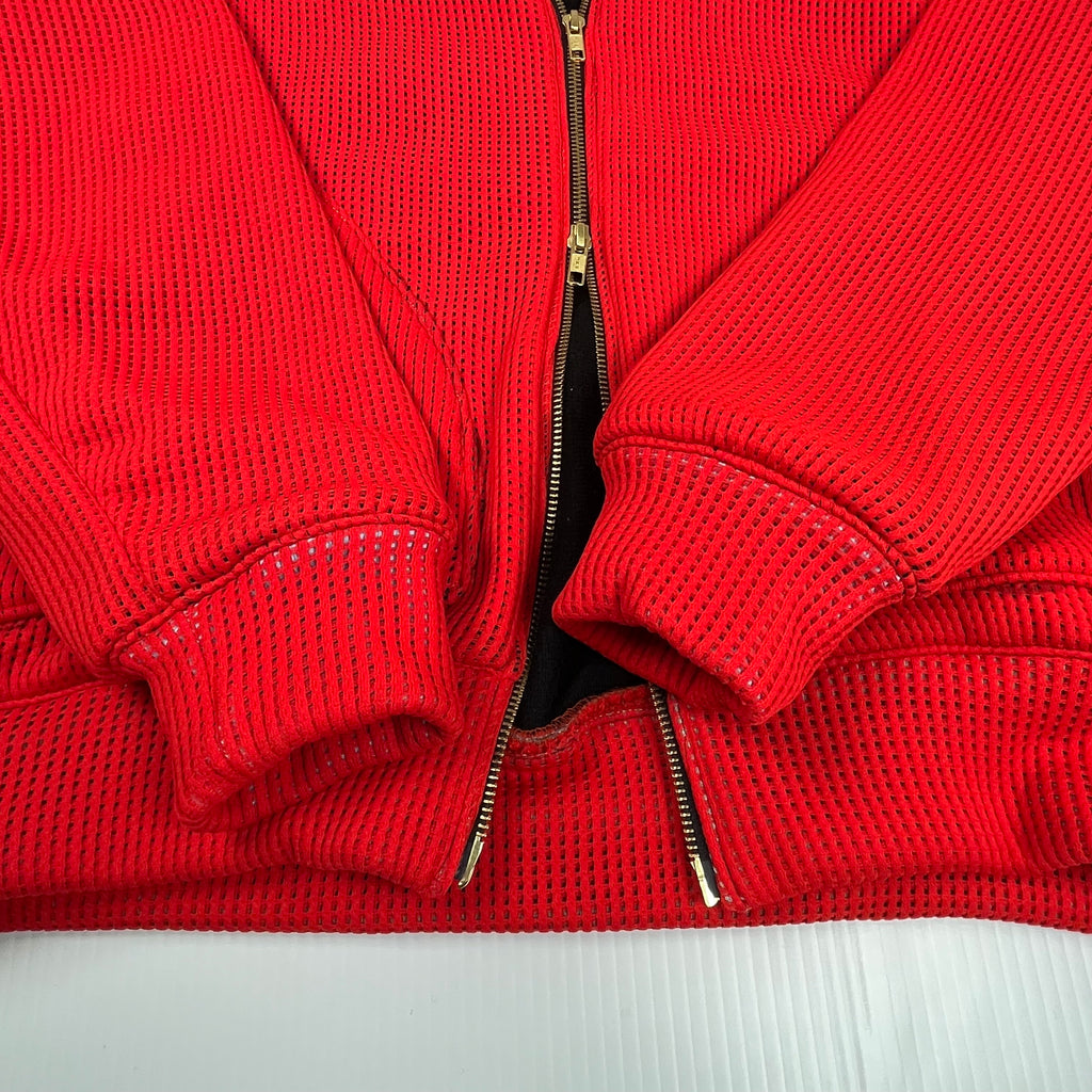 Rework Mesh Double Layer Two-Way Zip Hoodie L