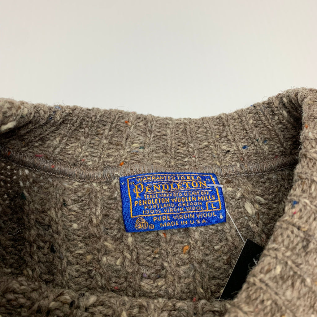 Vintage Brown Pendleton Knit L
