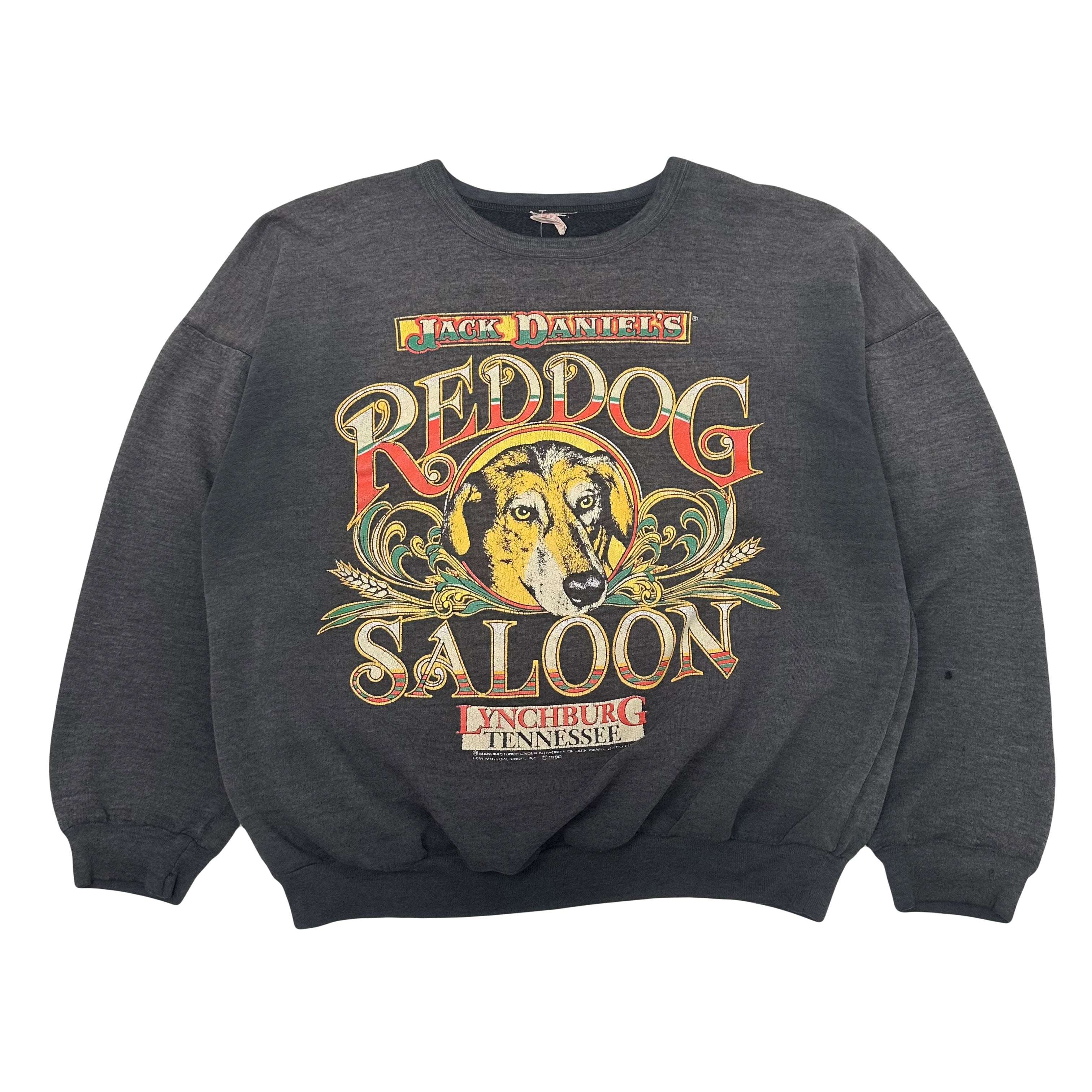 1990 Jack Daniels Red Dog Saloon Faded Crewneck L
