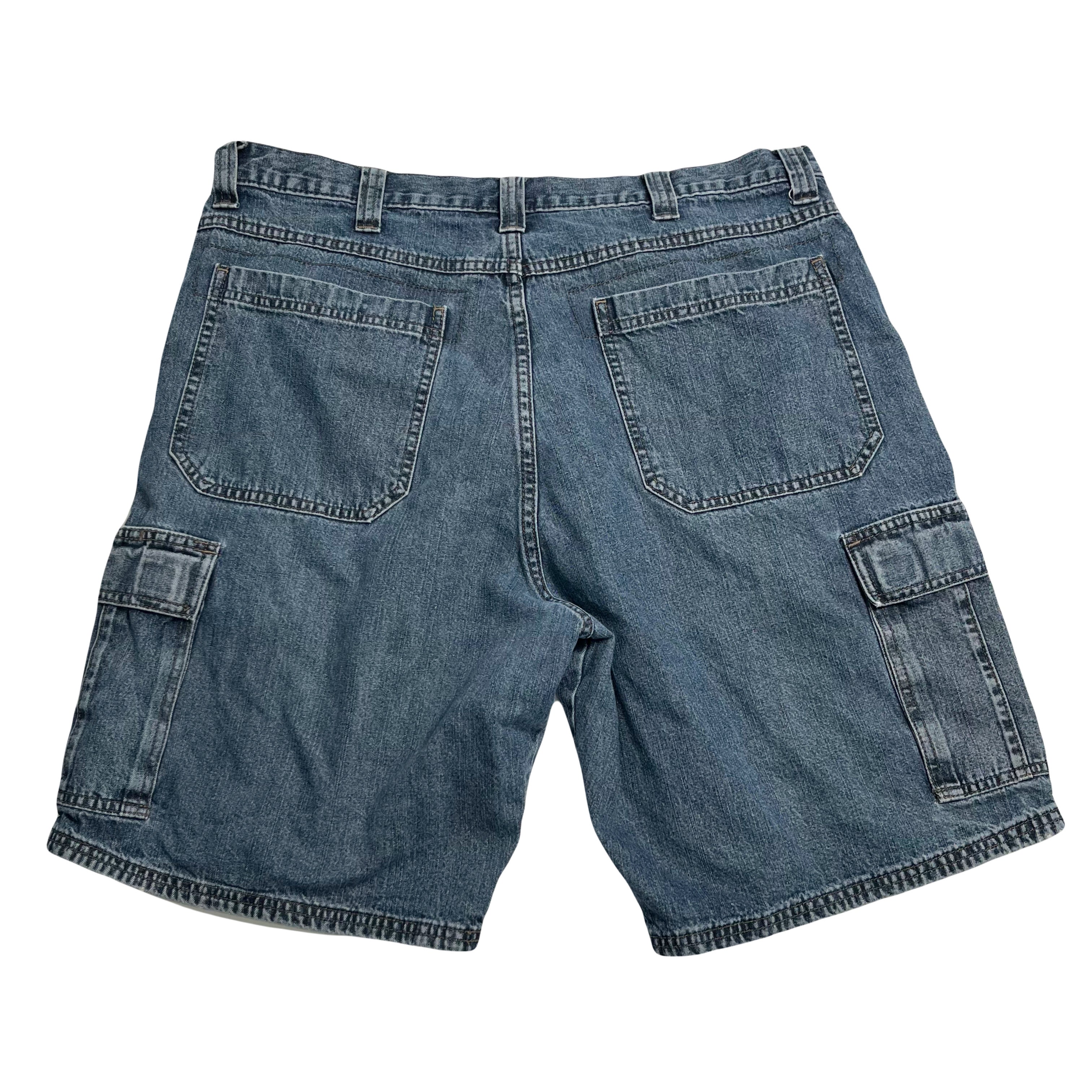 Vintage Wrangler Cargo Denim Shorts 36