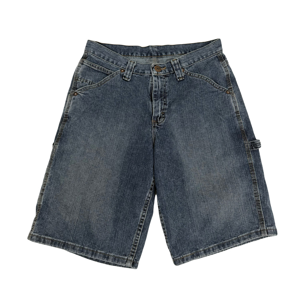 Lee Dungarees Dark Wash Denim Carpenter Shorts 30