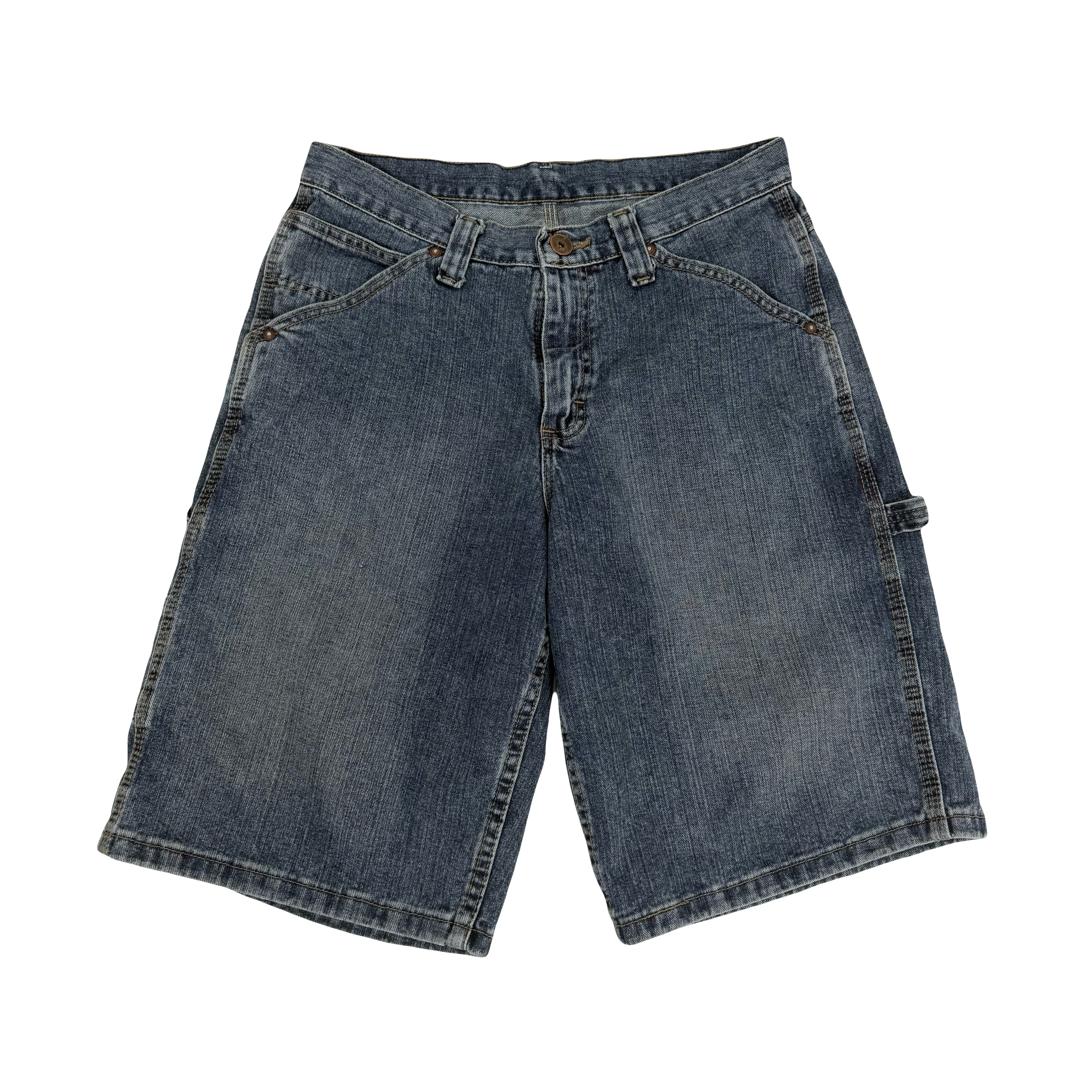 Lee Dungarees Dark Wash Denim Carpenter Shorts 30