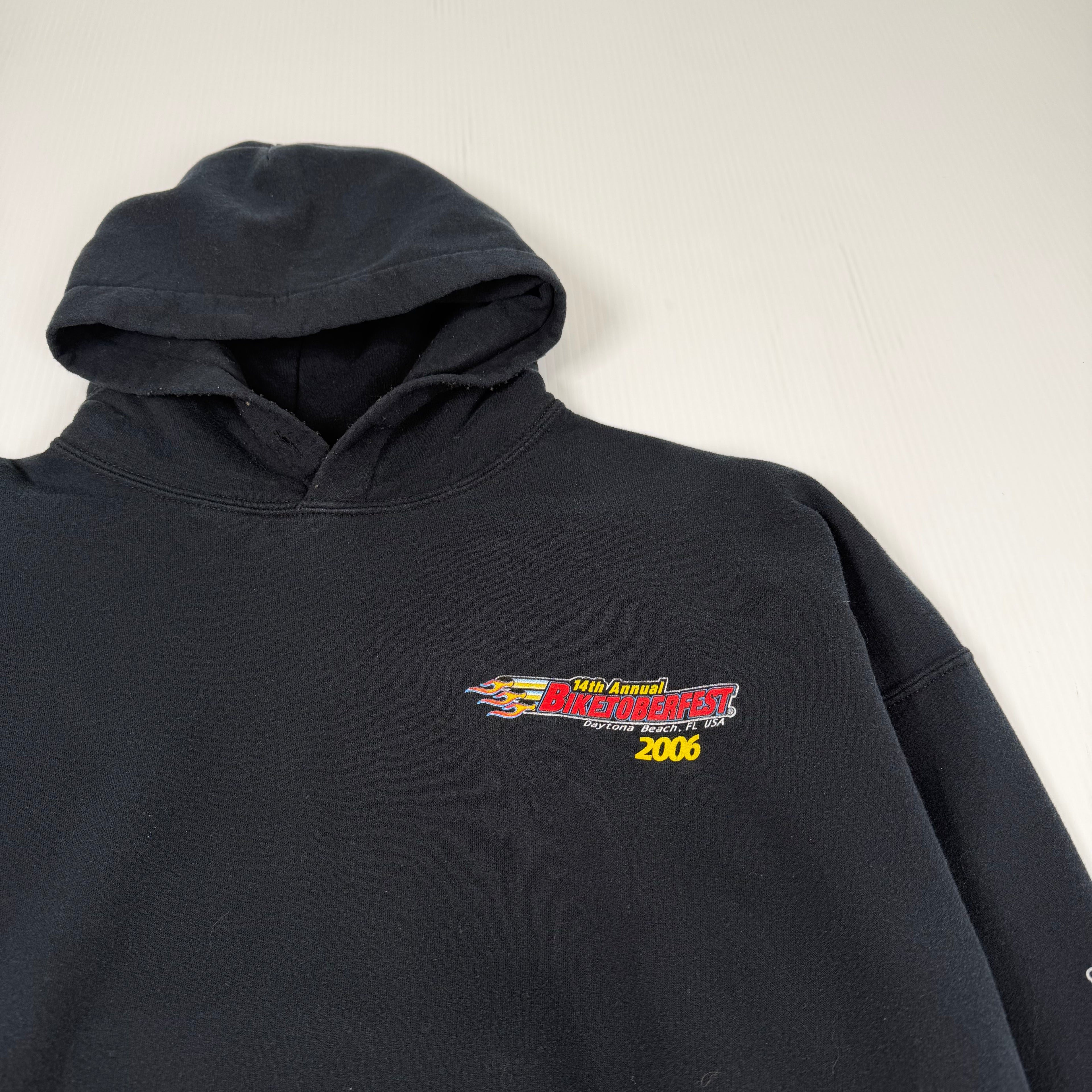 2006 Biketoberfest Daytona Beach Flames Hoodie XXL