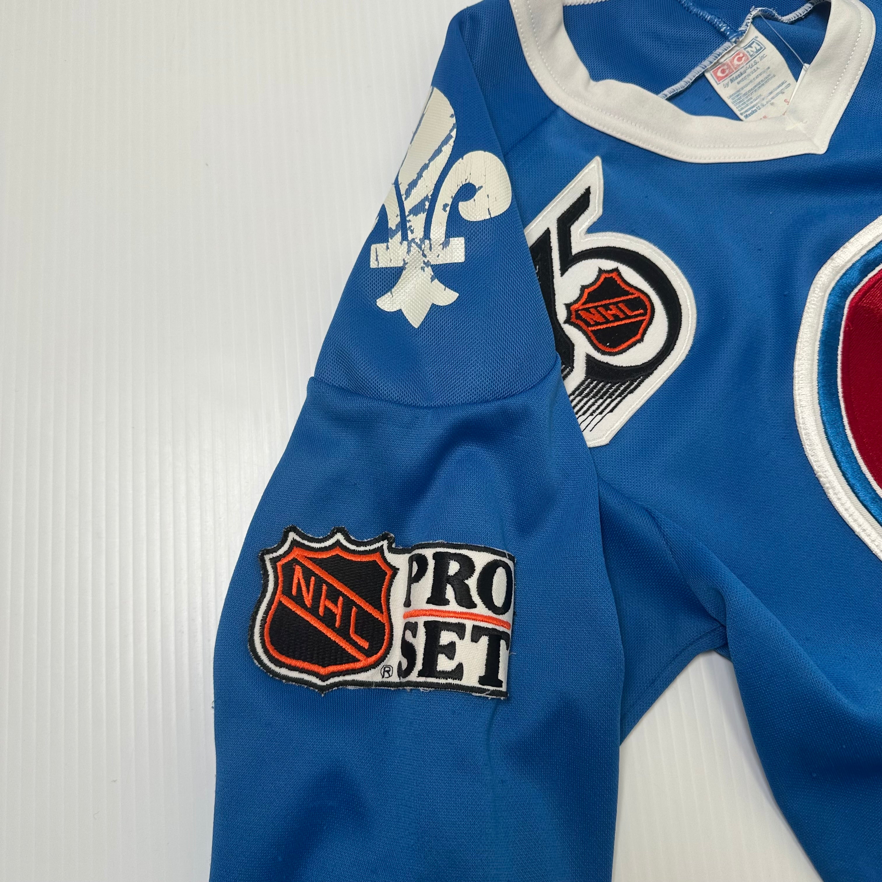 Vintage CCM Quebec Nordiques Pro Set NHL Hockey Jersey S