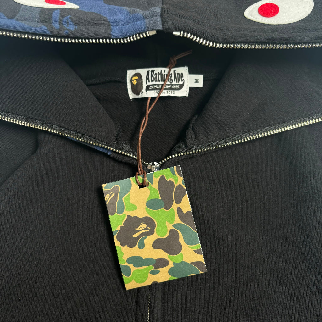 BNWT A Bathing Ape Shark Zip Hoodie M