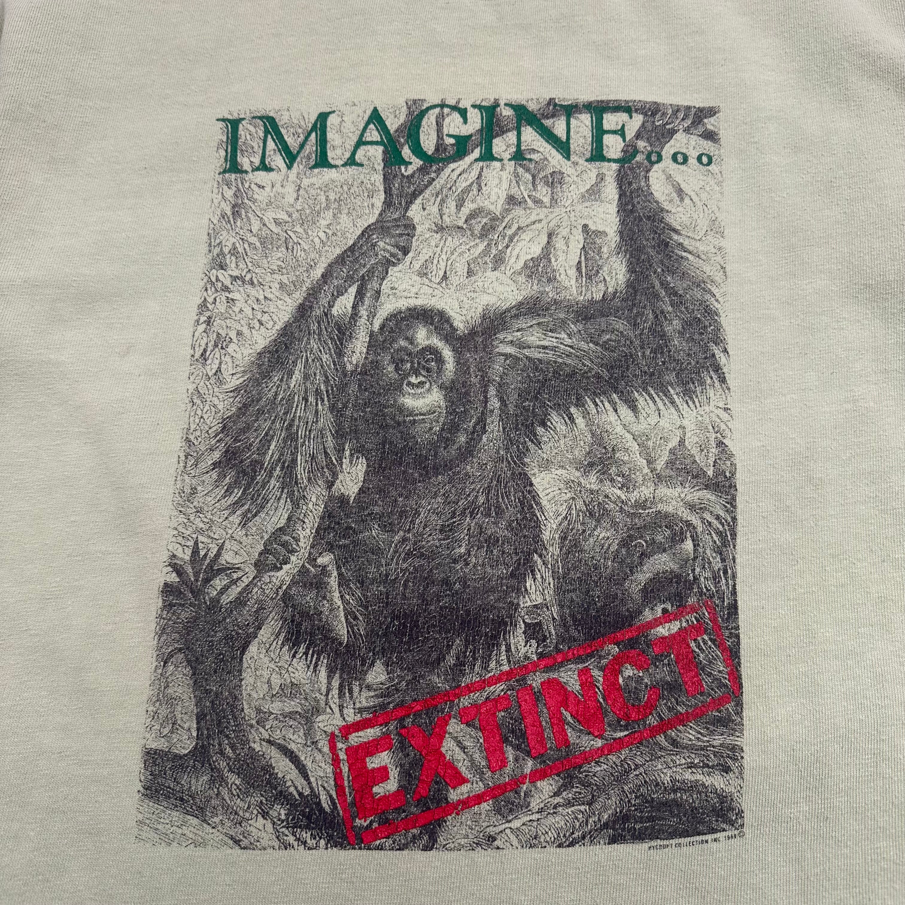 Vintage Imagine Extinct Orangutan Tee M