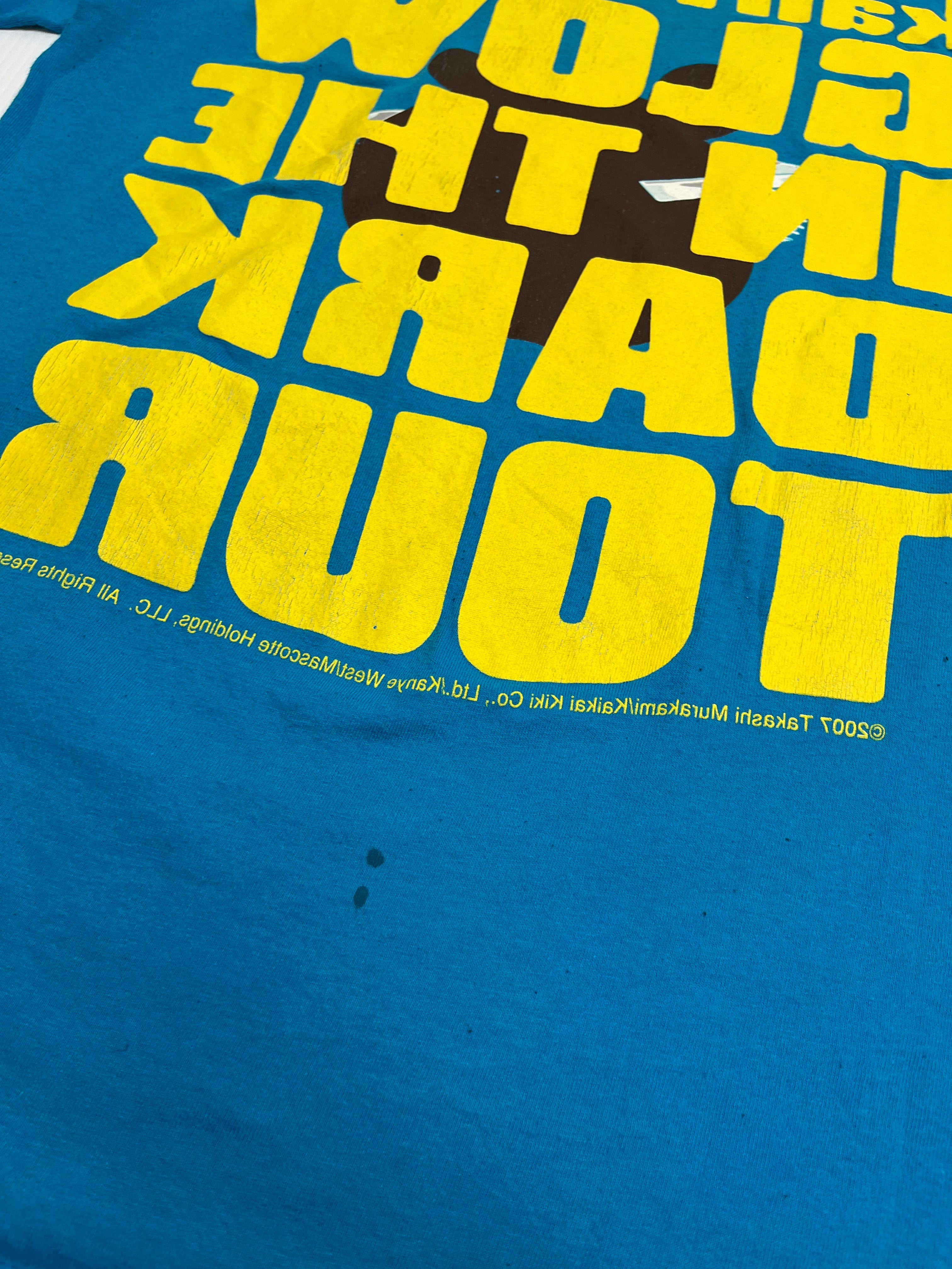 2007 Kanye West Glow In The Dark Tour Tee S