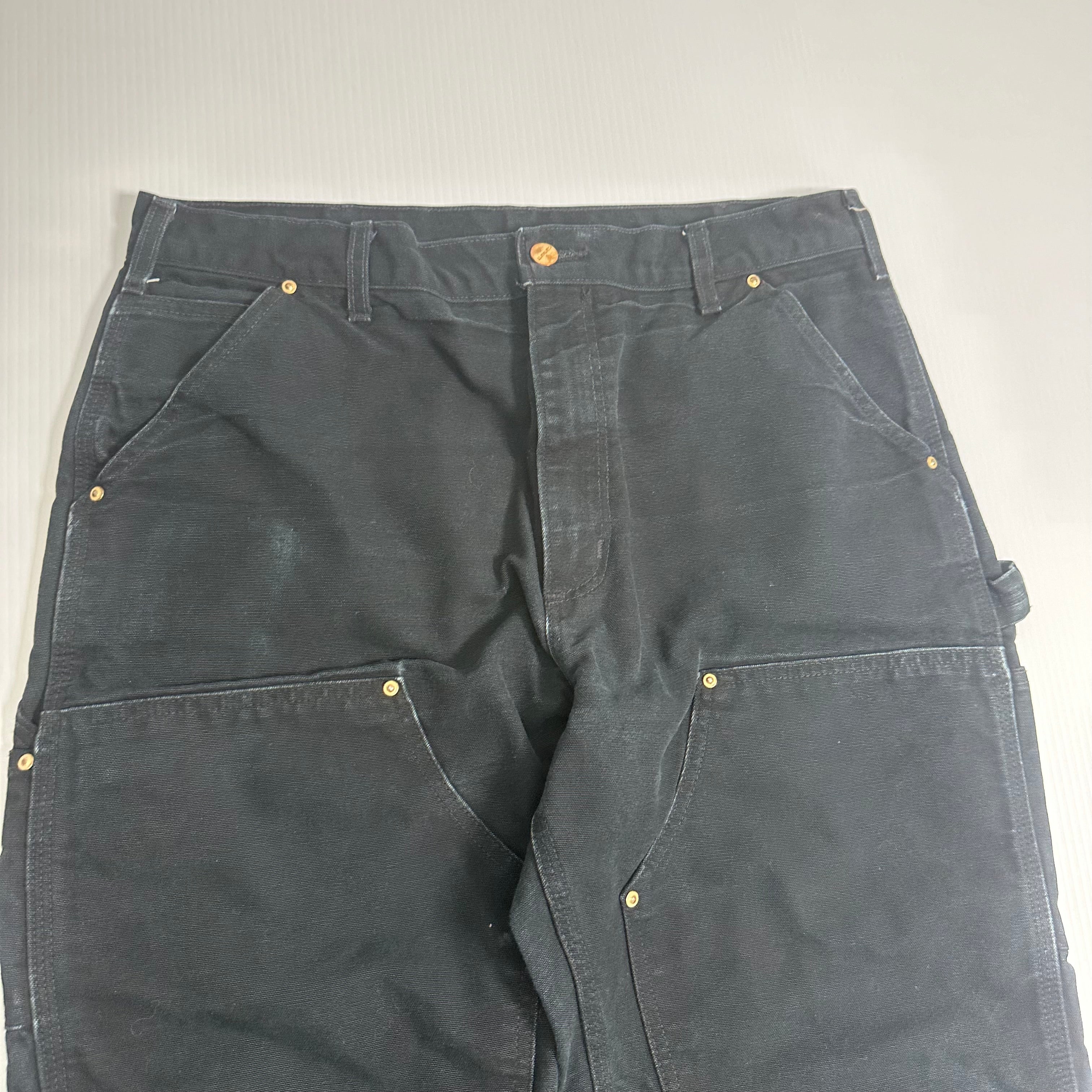 Vintage Carhartt Faded Double Knee Denim 35x30