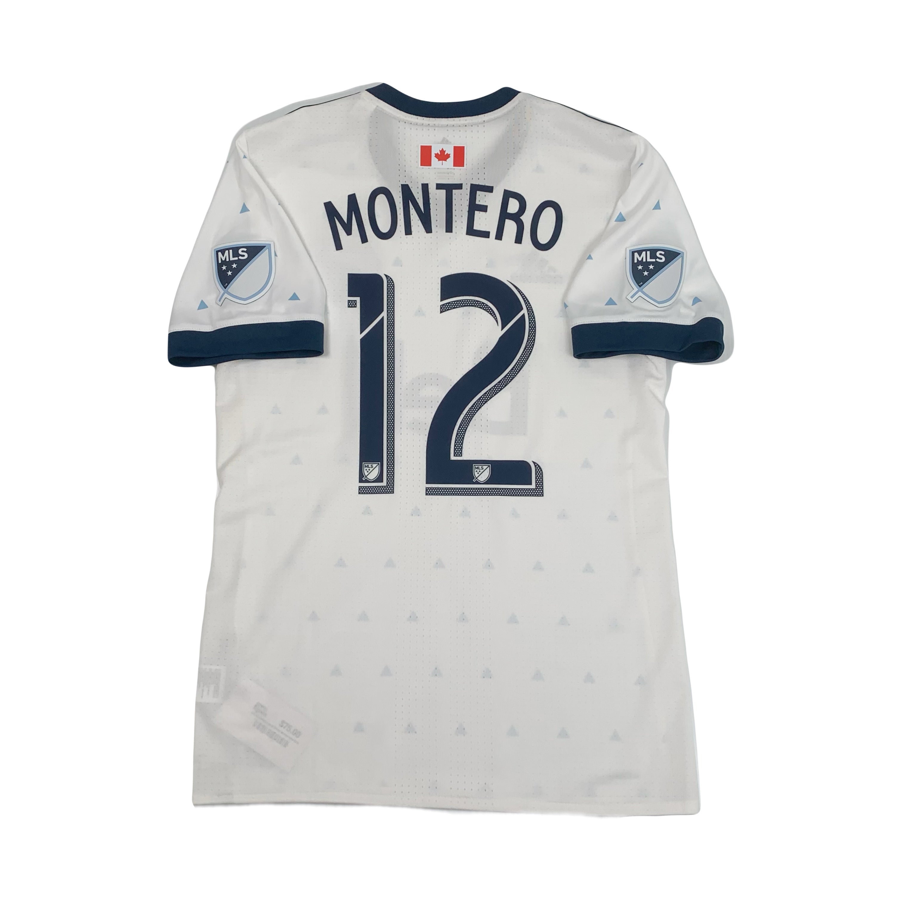 2017 Adidas Whitecaps Montero #12 Home Kit M