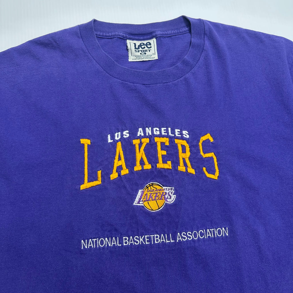 Vintage Lee Sport Los Angeles Lakers Embroidered Tee XL