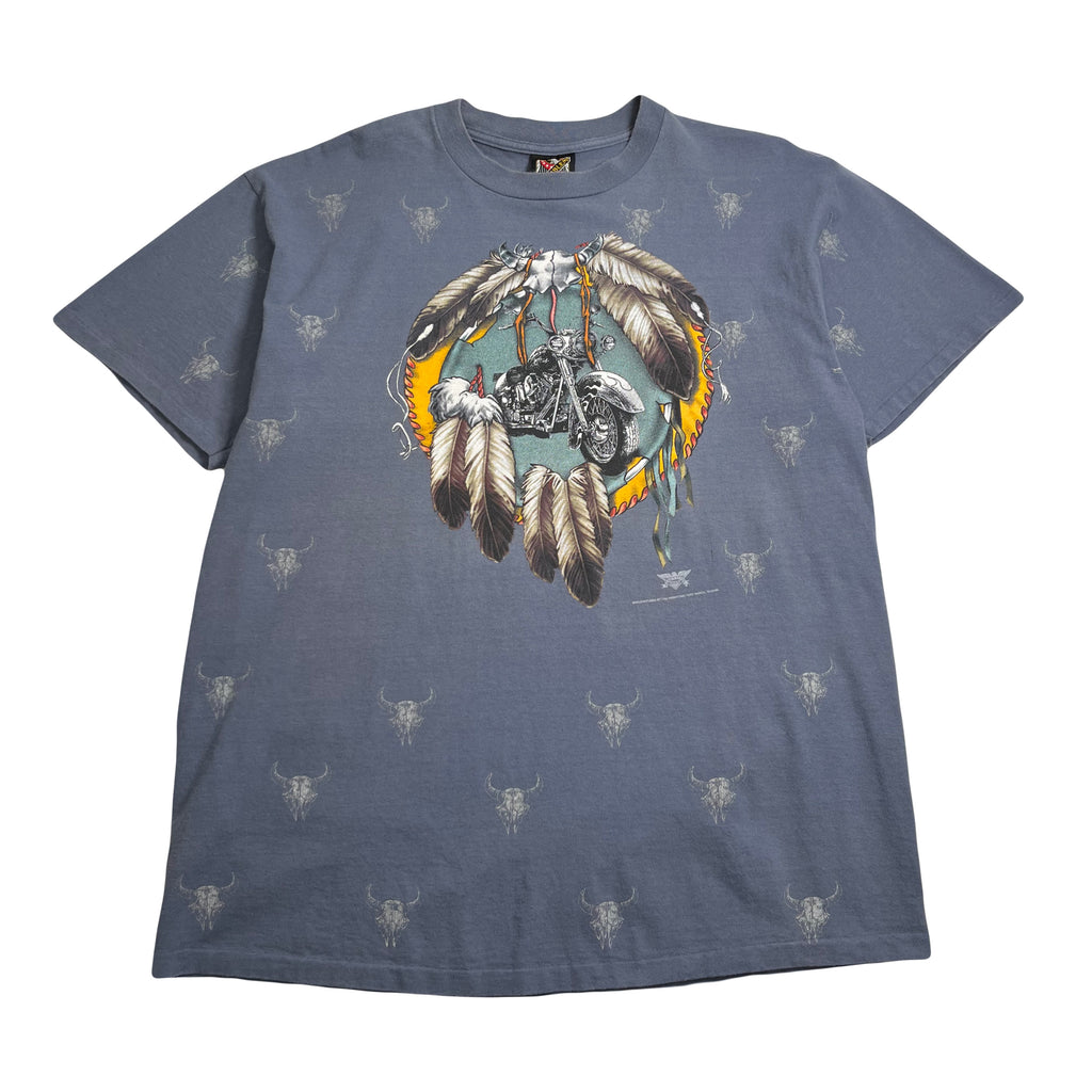 Vintage 3D Emblem American Biker Tee XL