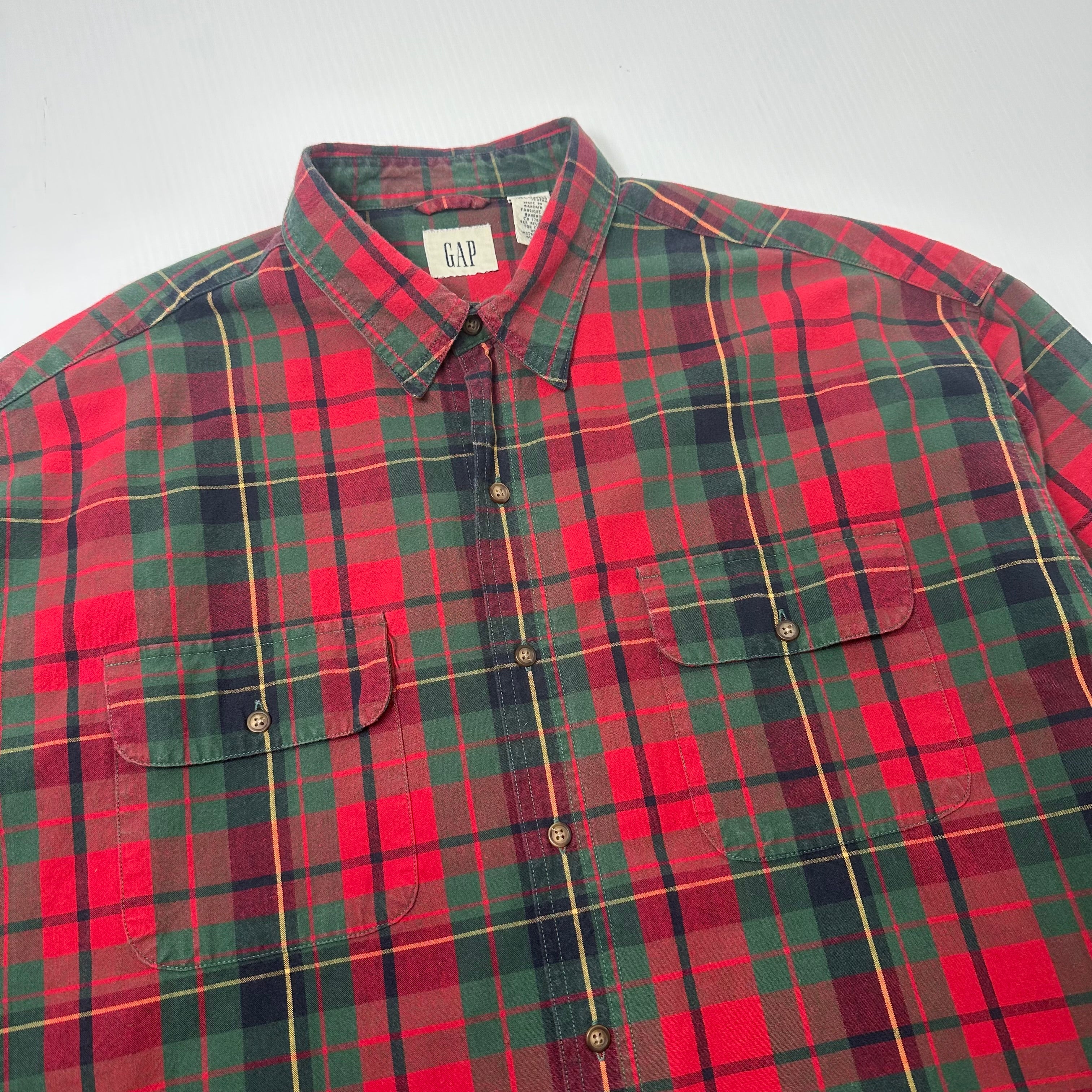 Vintage GAP Plaid Button Up Shirt XL