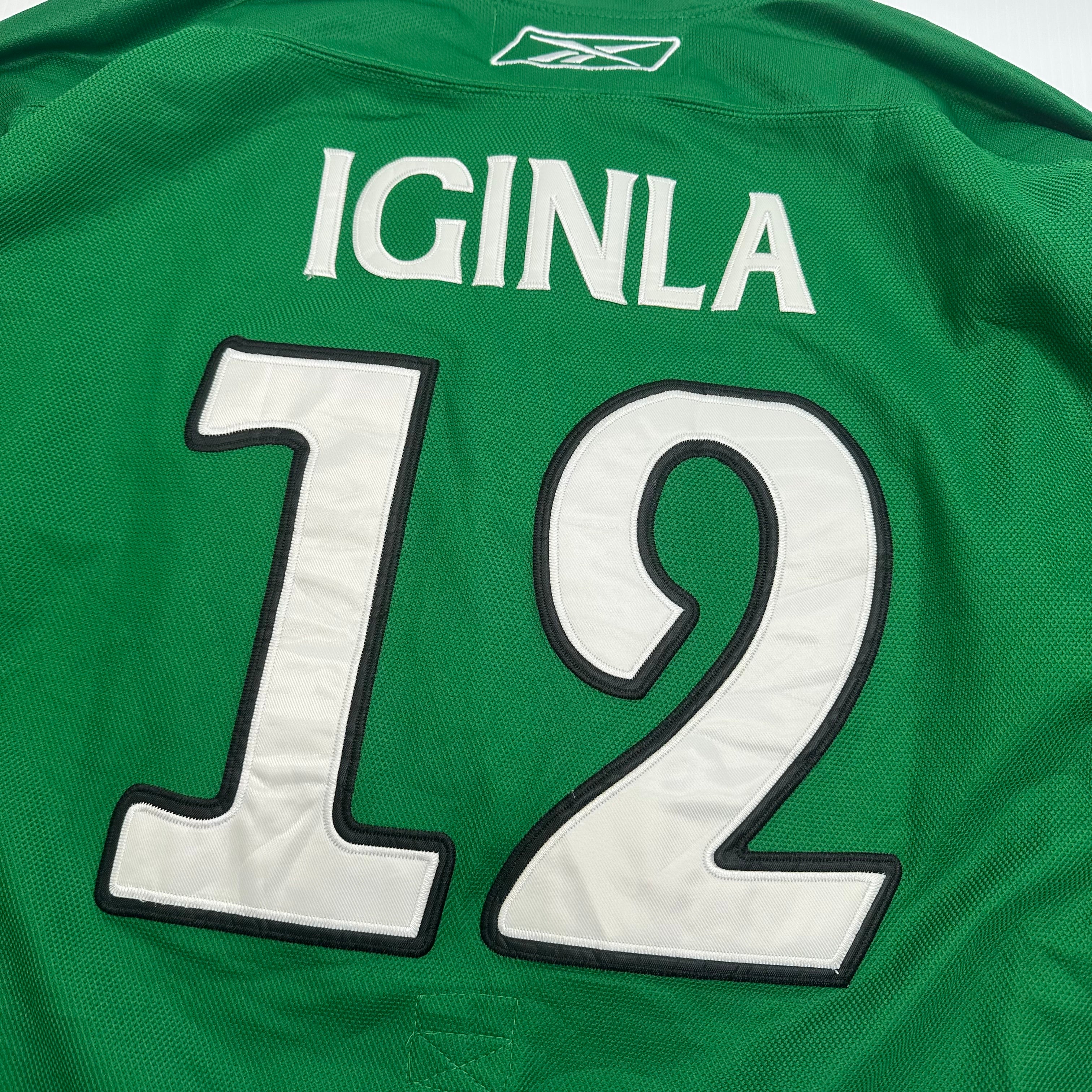 Reebok Calgary Flames #12 Jerome Iginla St. Patricks Edition Jersey XL