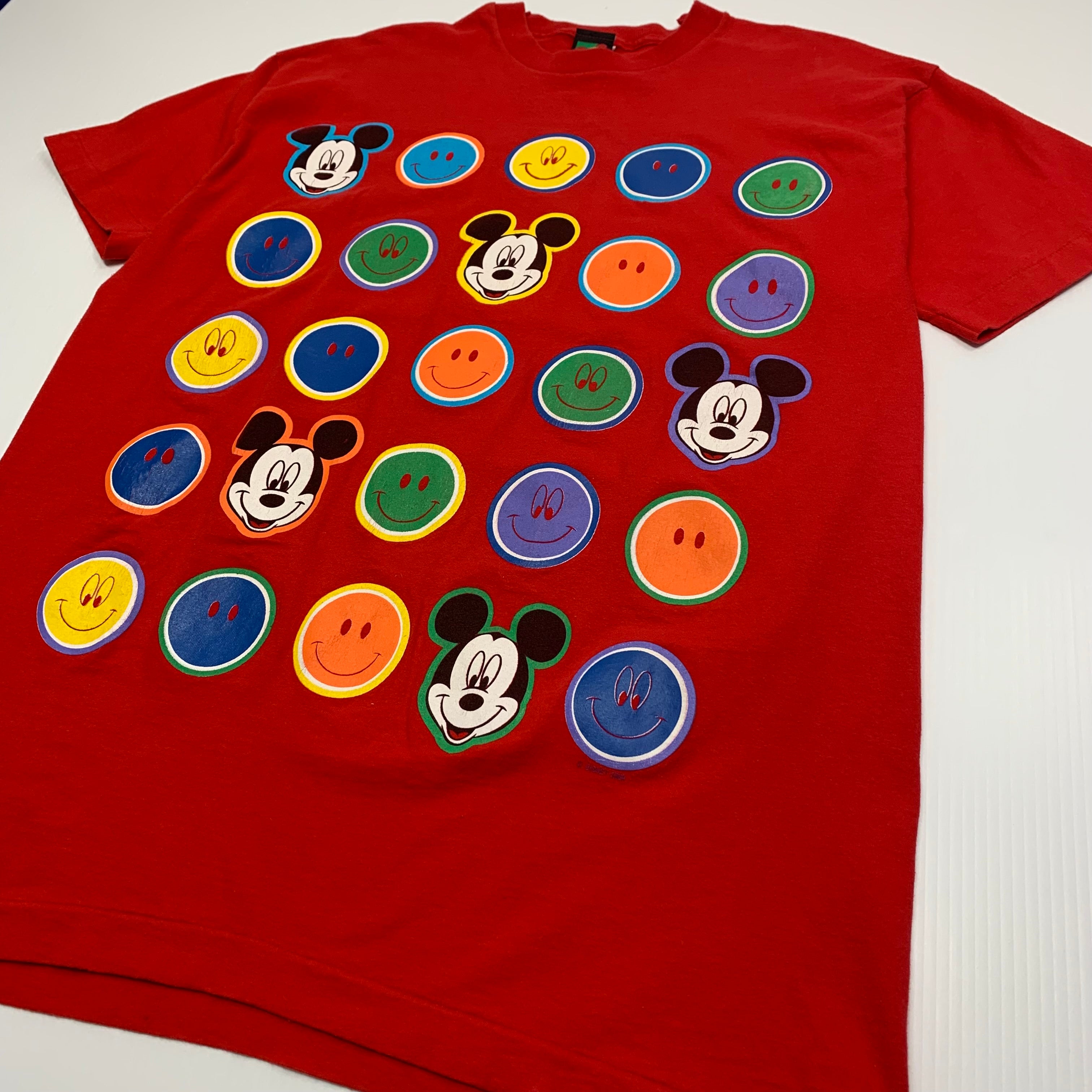 90s Mickey Mouse Smiley Tee XL