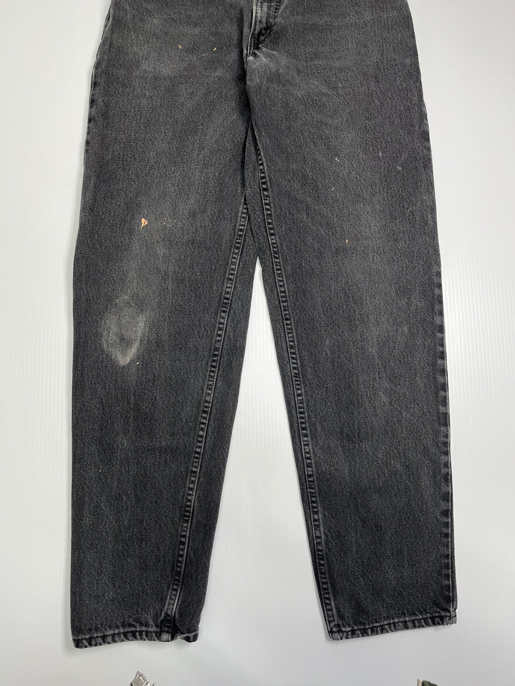 Vintage Levi's 550 Orange Tab Black Denim 35