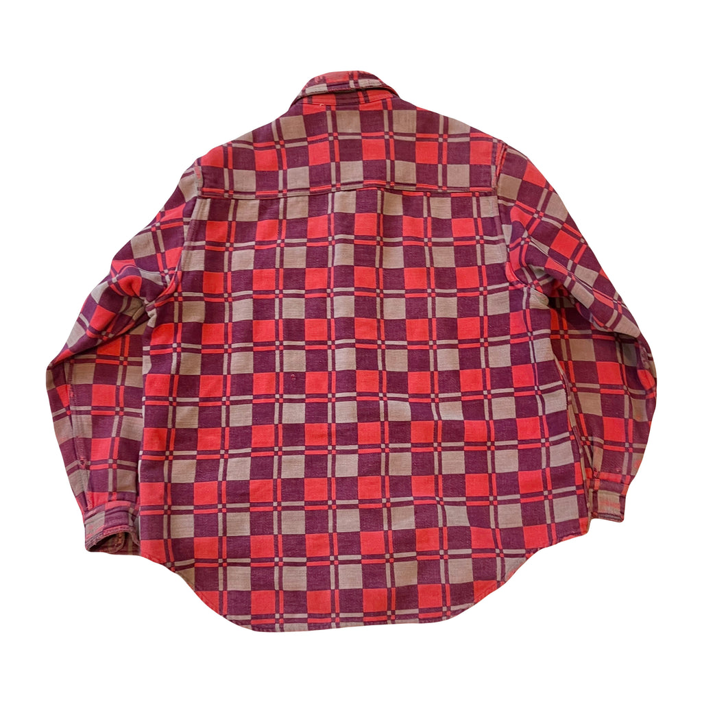Vintage Champion Mackinaw Plaid Flannel Shirt L