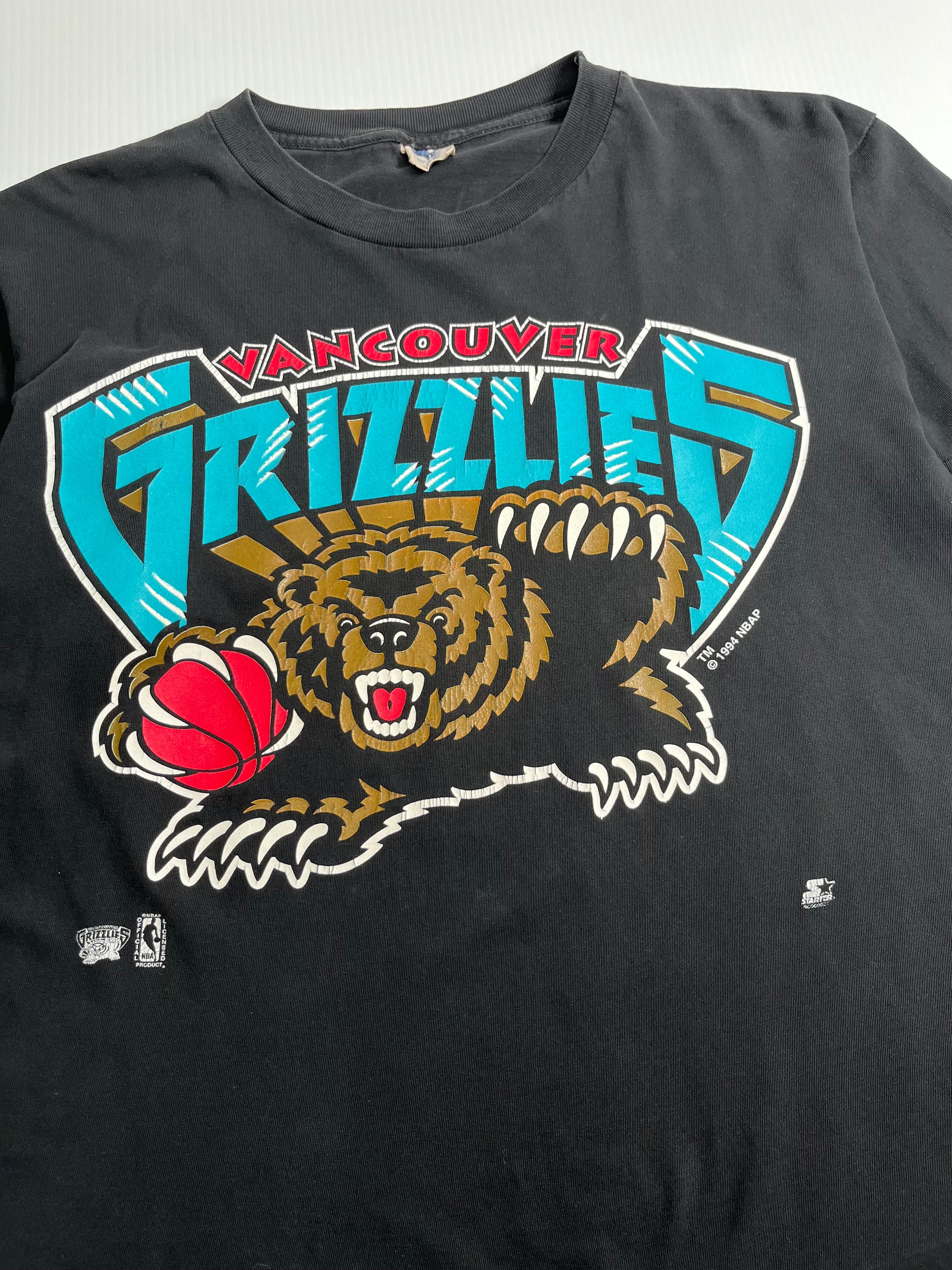Vintage Starter Vancouver Grizzlies Big Logo Tee M