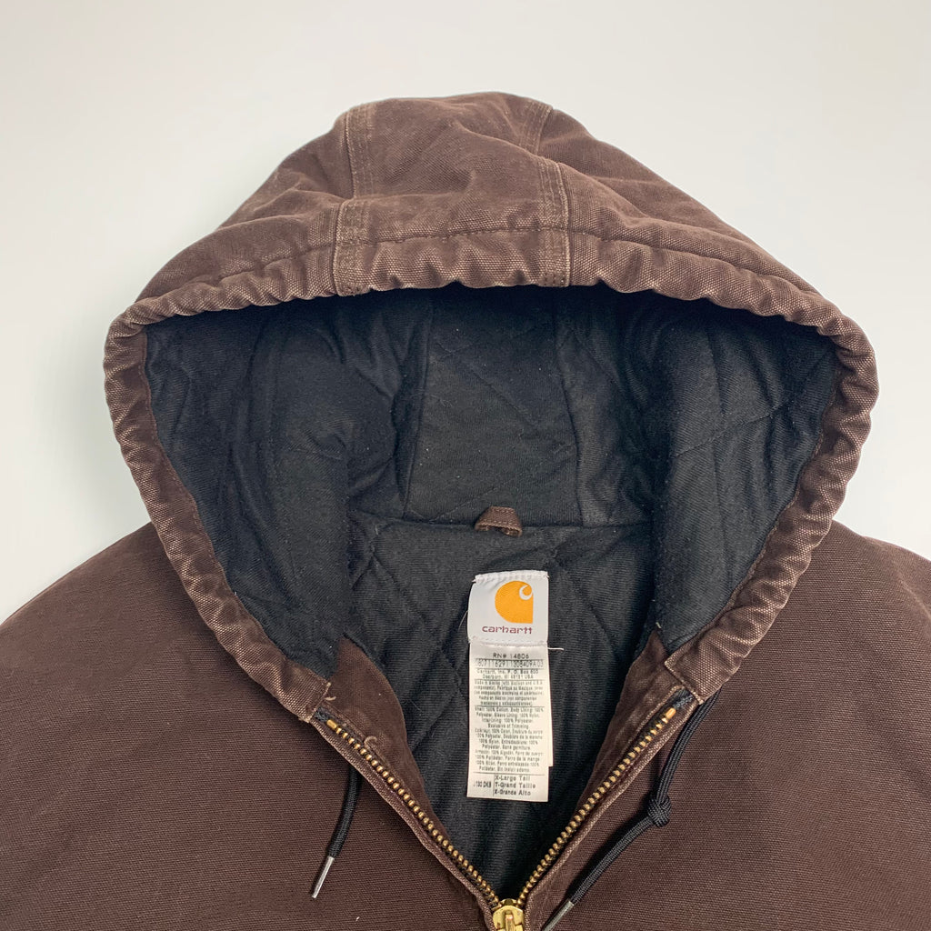 Carhartt Brown Hooded Jacket XL