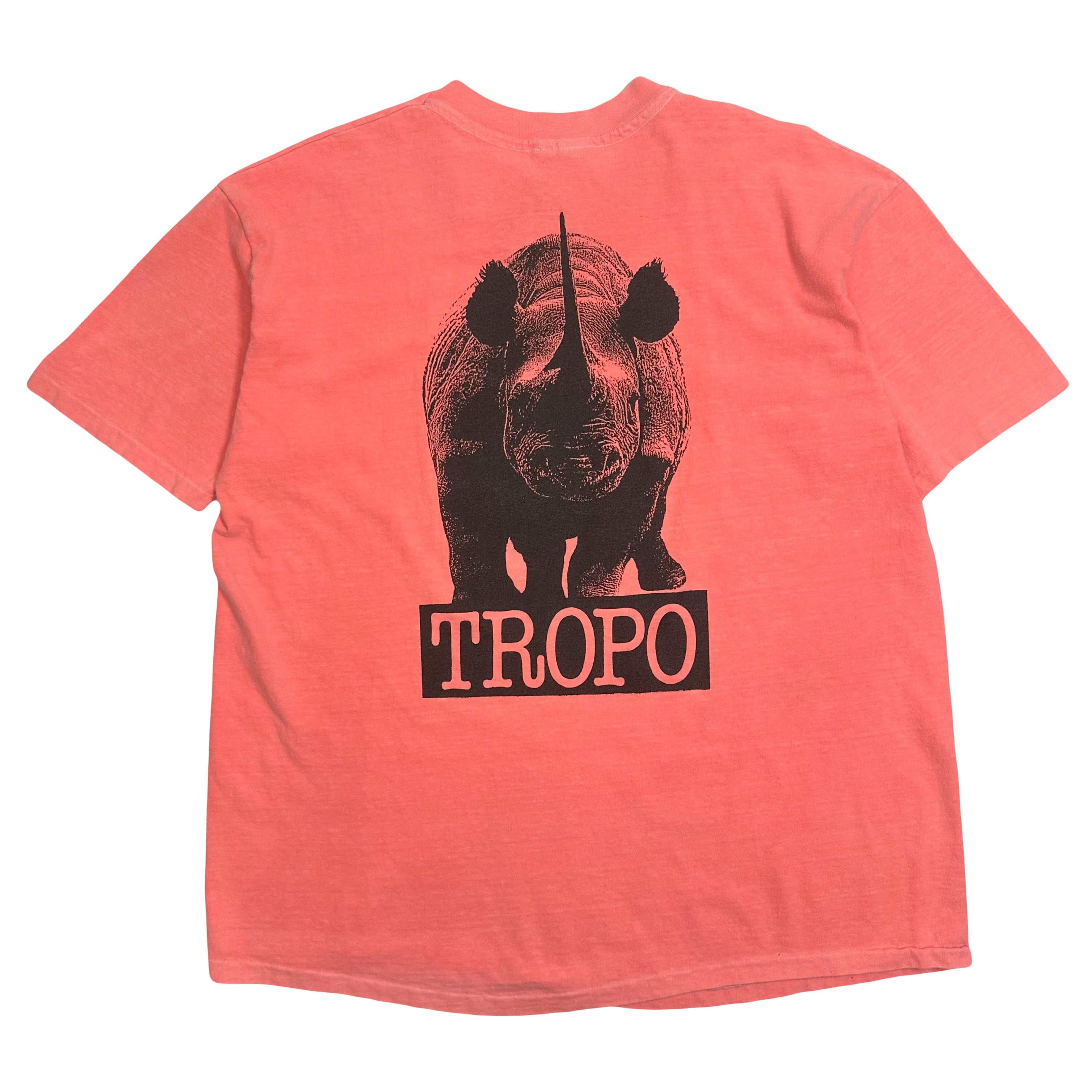 Vintage Tropo Rhinoceras Animal Nature Tee XXL