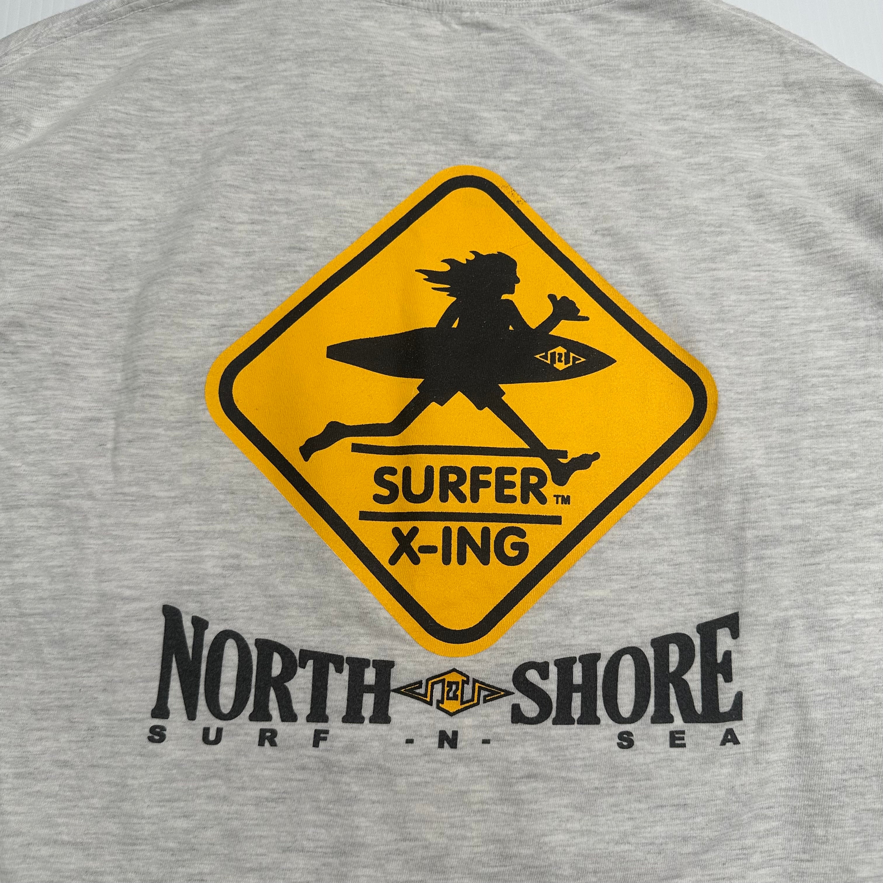 Vintage North Shore Hawaii Surfer X-Ing Longsleeve M