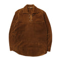 Vintage Corduroy 1/4 Tie Pullover Shirt L