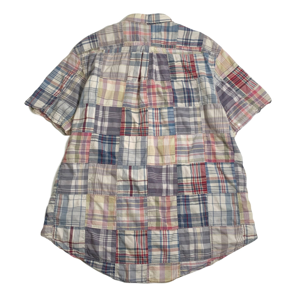 Vintage Polo Ralph Lauren Patchwork Short Sleeve Button Up XXL