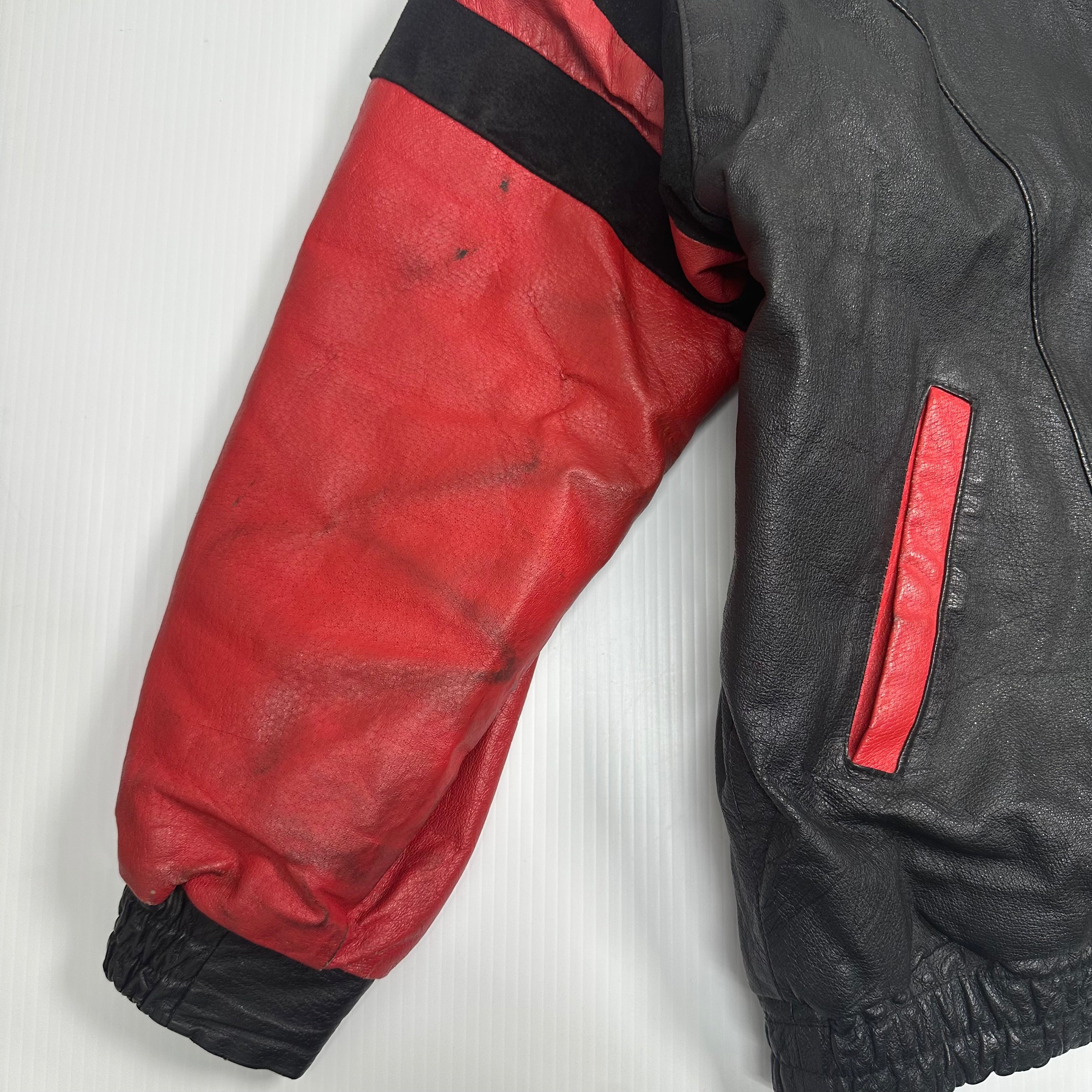 Vintage Chicago Basketball Leather Jacket XL