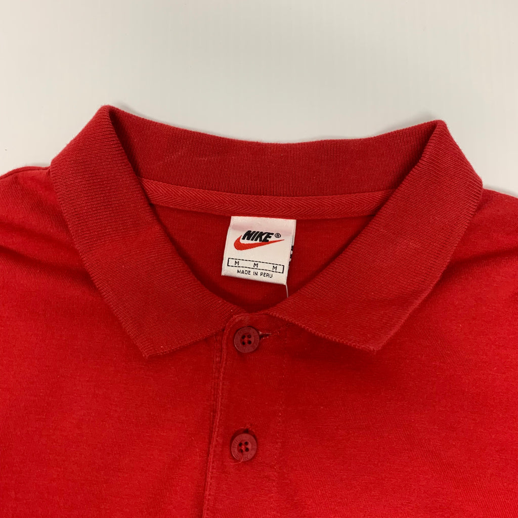 Vintage Red Nike Polo M