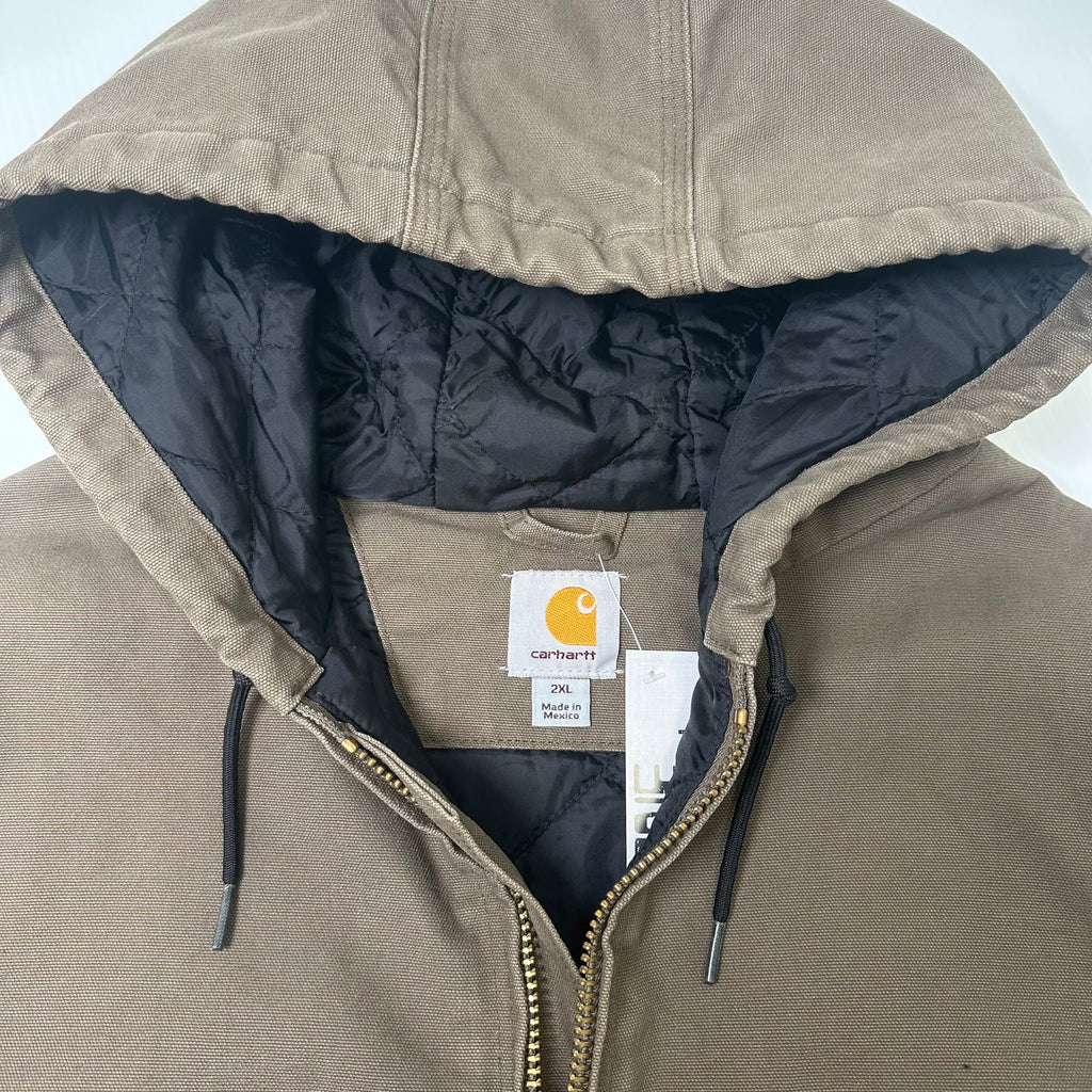 Vintage Carhartt Quilt Lined Hooded Vest XXL