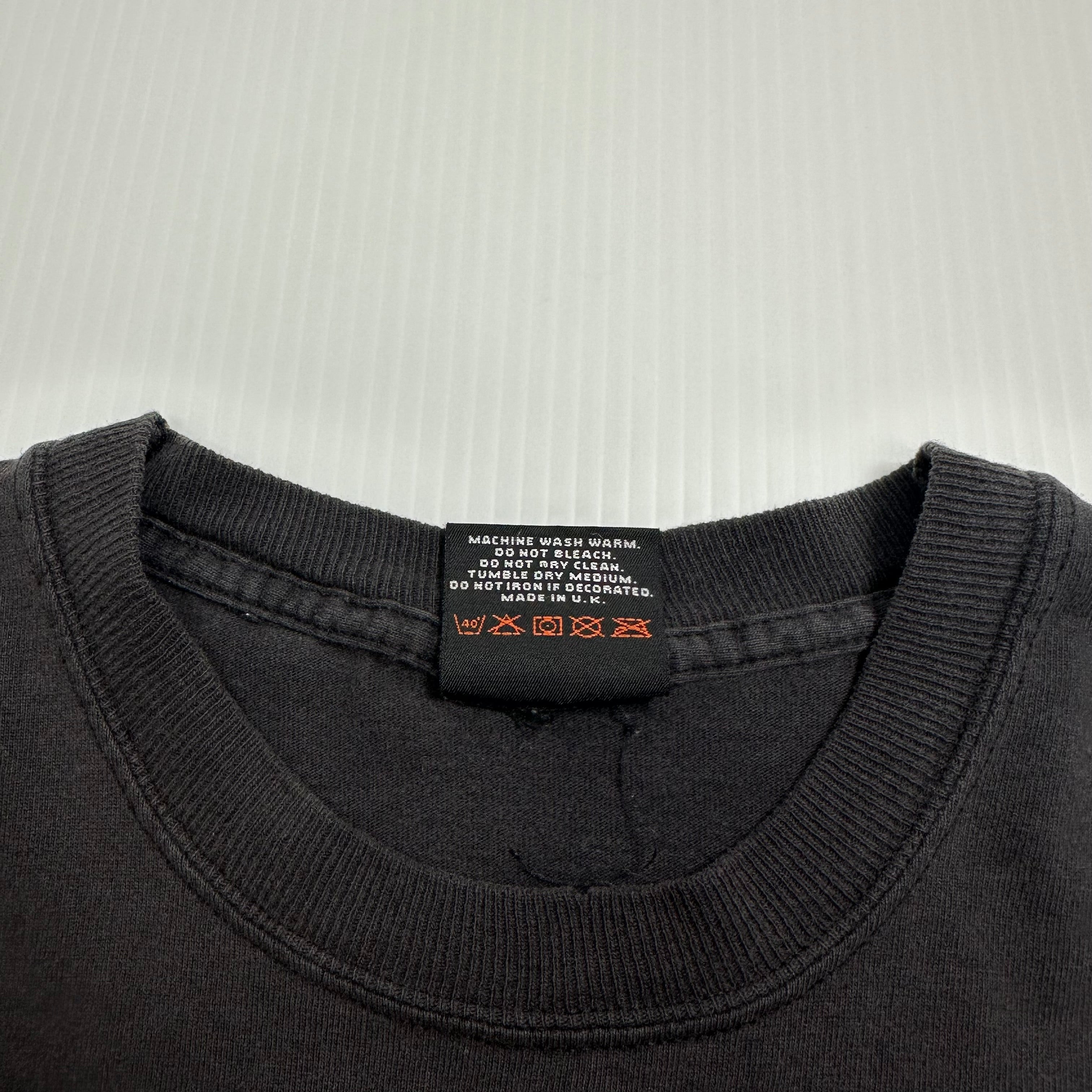 Vintage Harley Davidson Engine Evolution Oman Faded Tee XL