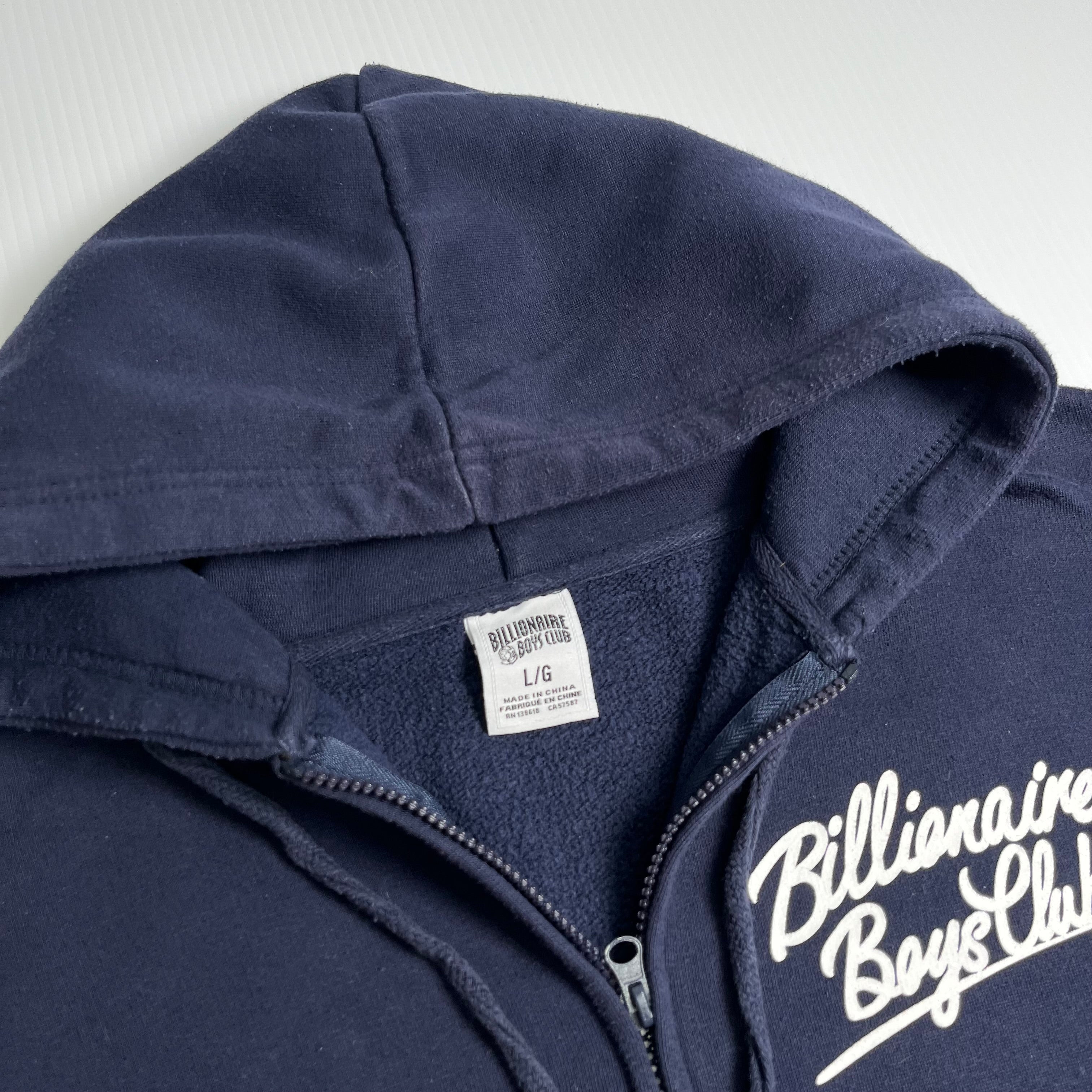 Billionaire Boys Club Script Zip Hoodie L