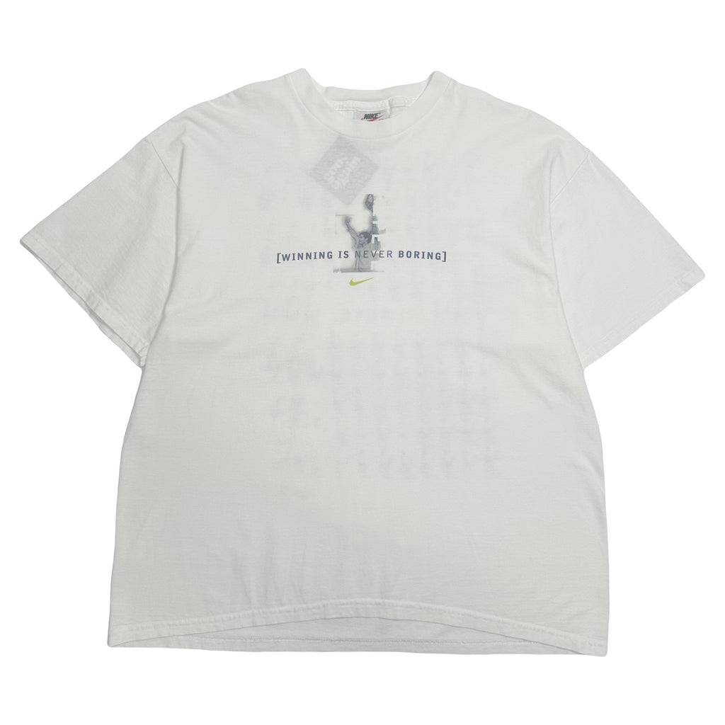 90s Nike Tennis Pete Sampras Graphic Tee L