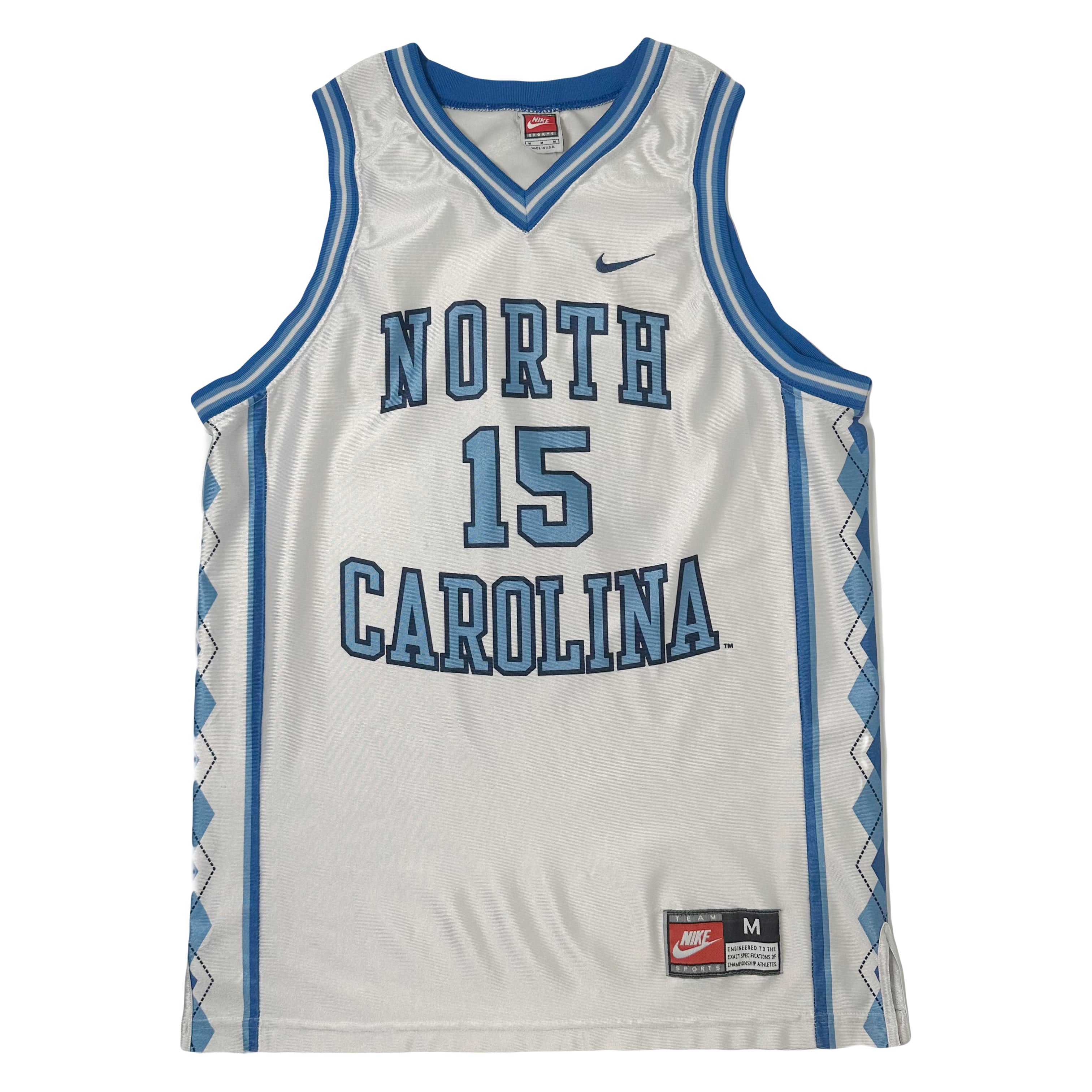 Vintage Nike North Carolina #15 Basketball Jersey M