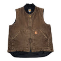 Carhartt Faded Brown Denim Vest M